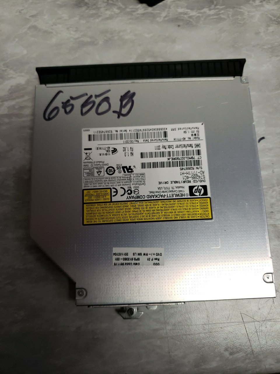 HP PROBOOK 6550B optical drive cd/ dvd burner 613360-001 free ship