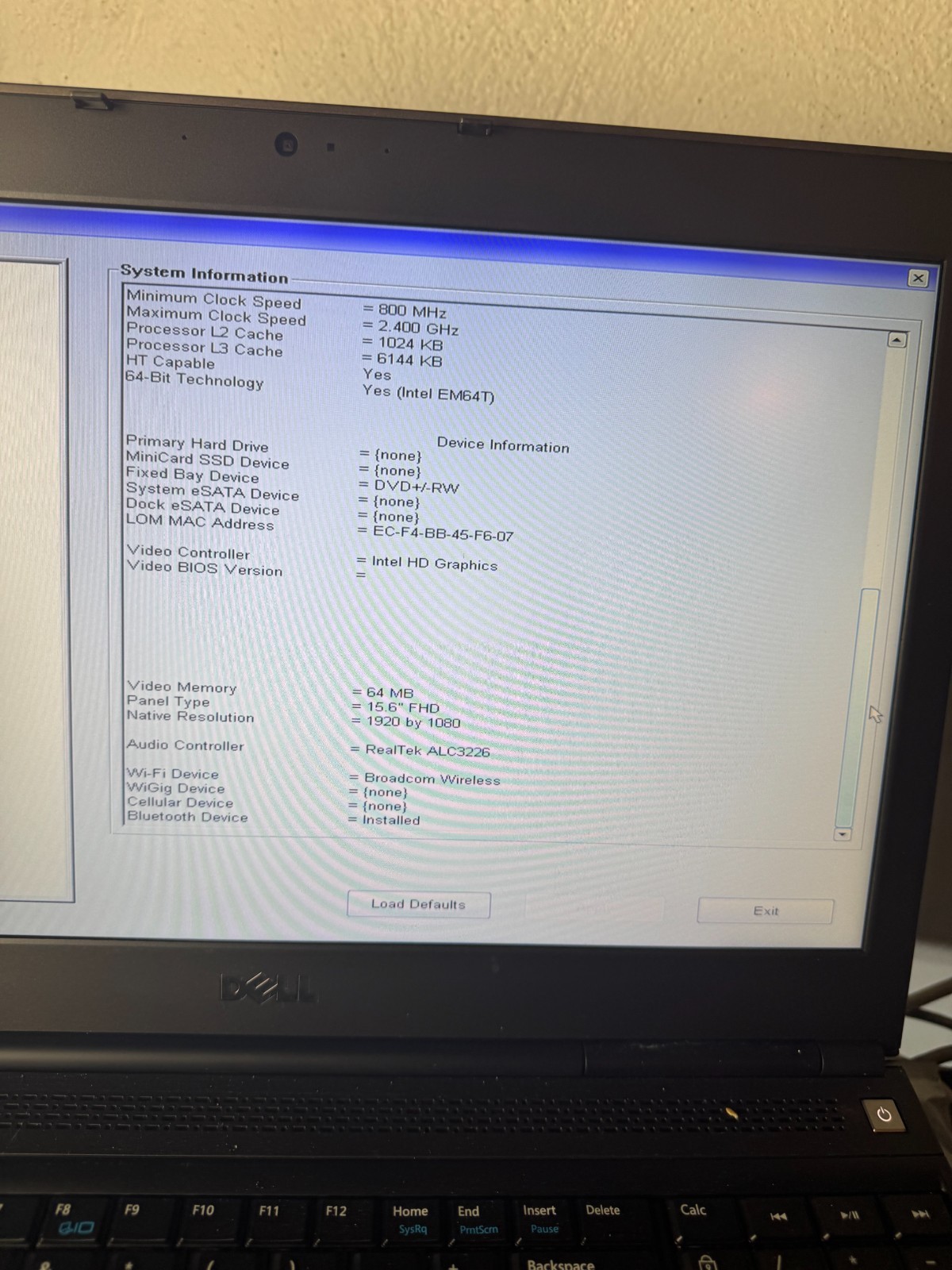 Dell Precision M4800 Core i7-4700MQ, 32GB RAM, 15.6″ Laptop *READ #5091