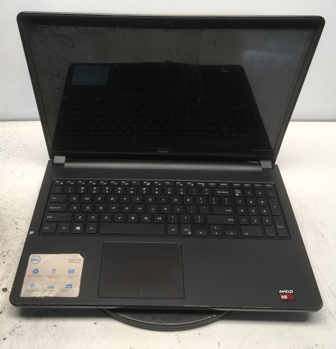 Dell Inspiron 15 5555 AMD A8-7410 Quad-Core 2.2GHz NoRAM NoHDD NoBatt ForParts