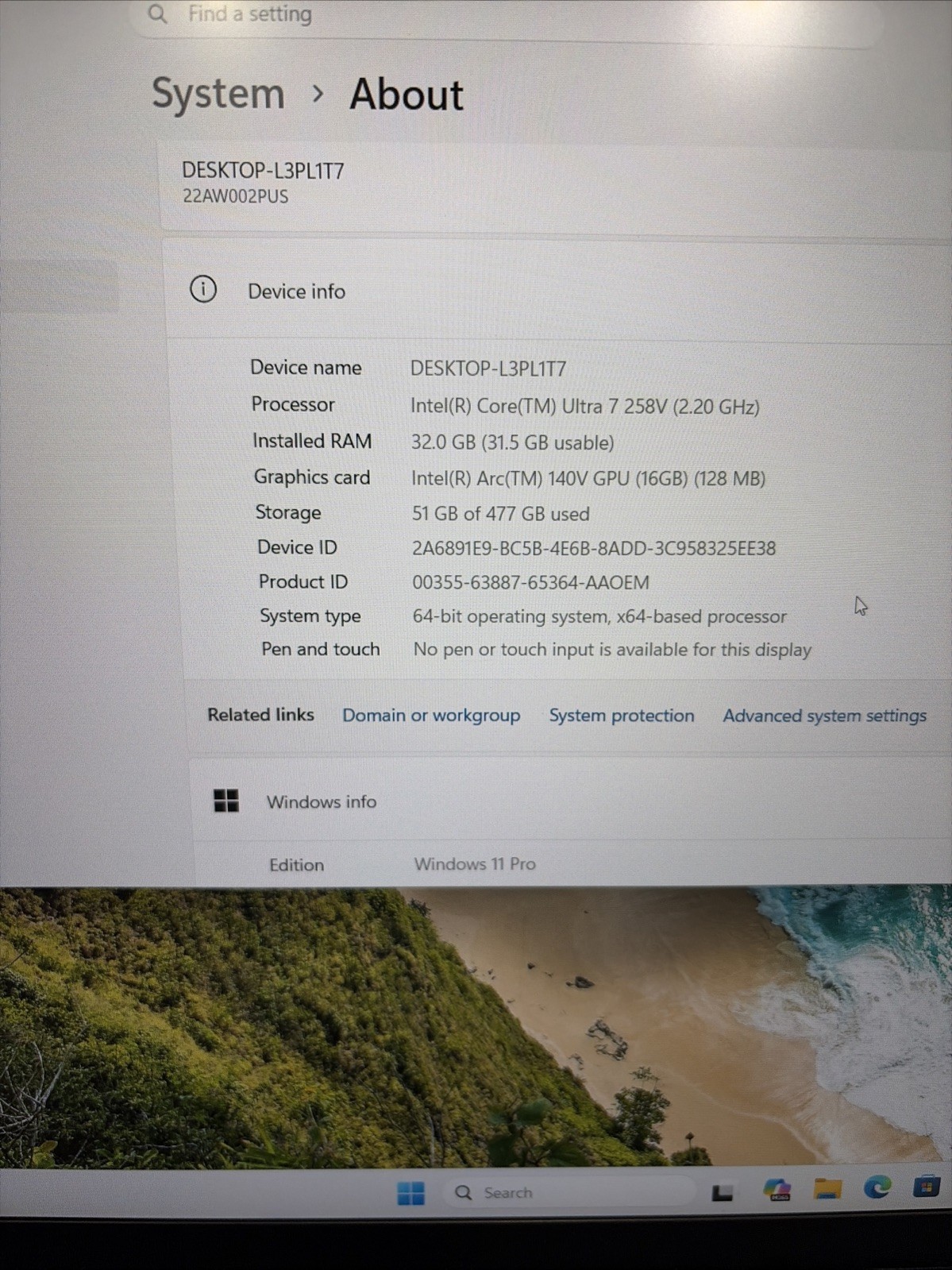 lenovo thinkpad t16 gen 4 intel Ultra 7 258V 32GB Ram 512gb Intel Arc 140V GPU