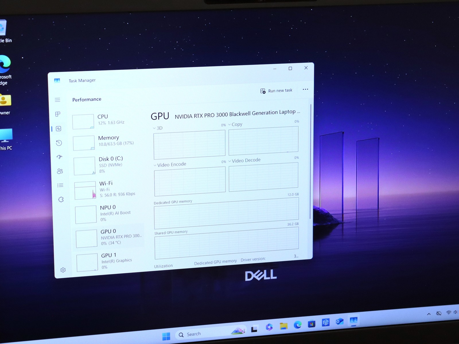 Dell Pro Max 16 Plus MB16250 16.0″ Ultra 9 285HX 64GB 1TB NVMe RTX PRO 3000 W11P