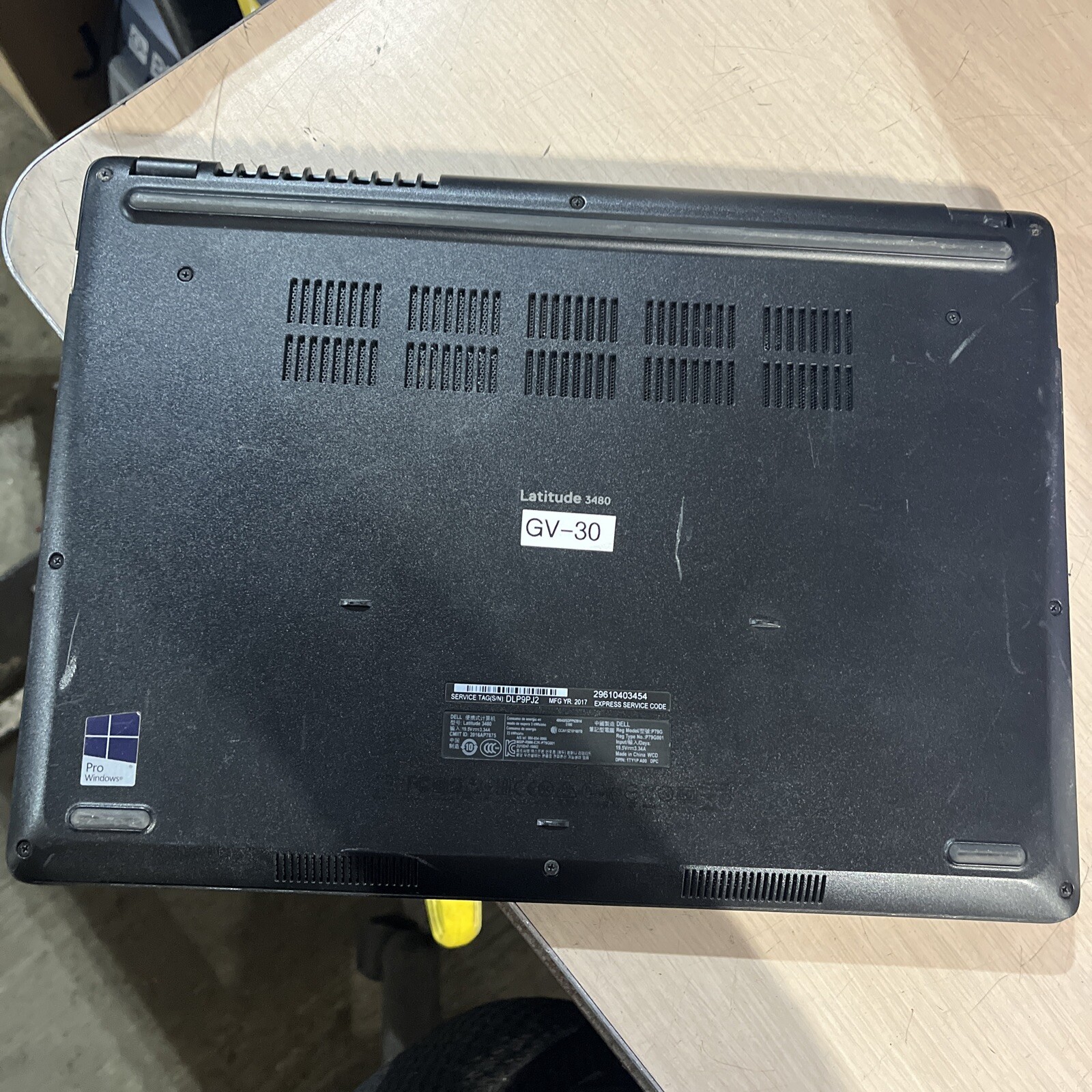 DELL LATITUDE 3480 INTEL CORE I3-6006U 2.00GHZ 8GB RAM NO HD