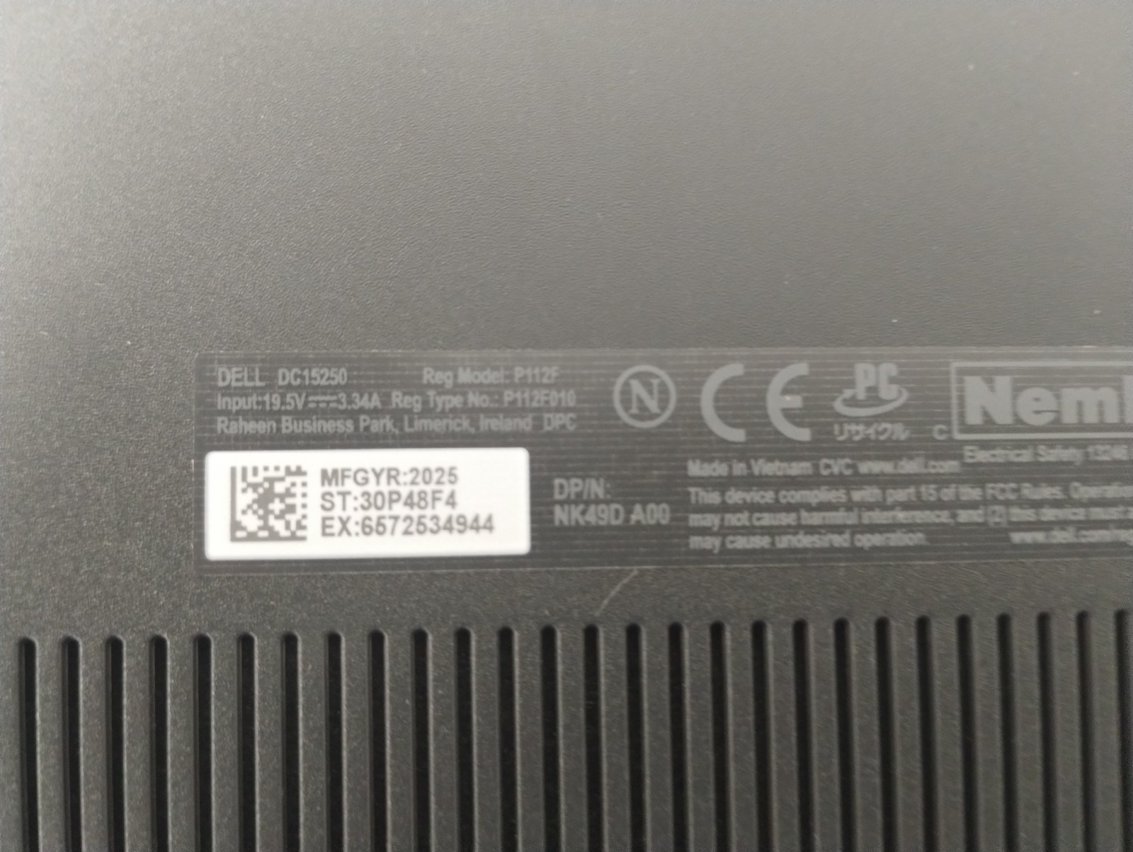 DELL 15 DC15250 H5YXJ, Intel Core i7-1355U, 1.70 GHz, 16 GB RAM, 1 TB M.2