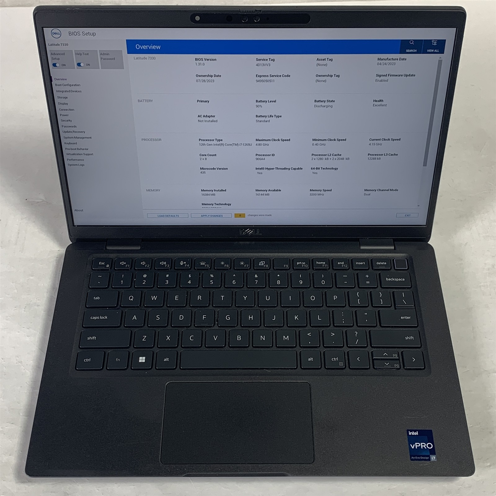 Dell Latitude 7330 13.3″ Laptop i7-1265U 1.8GHz 16GB 512GB NVMe SSD – Win 11