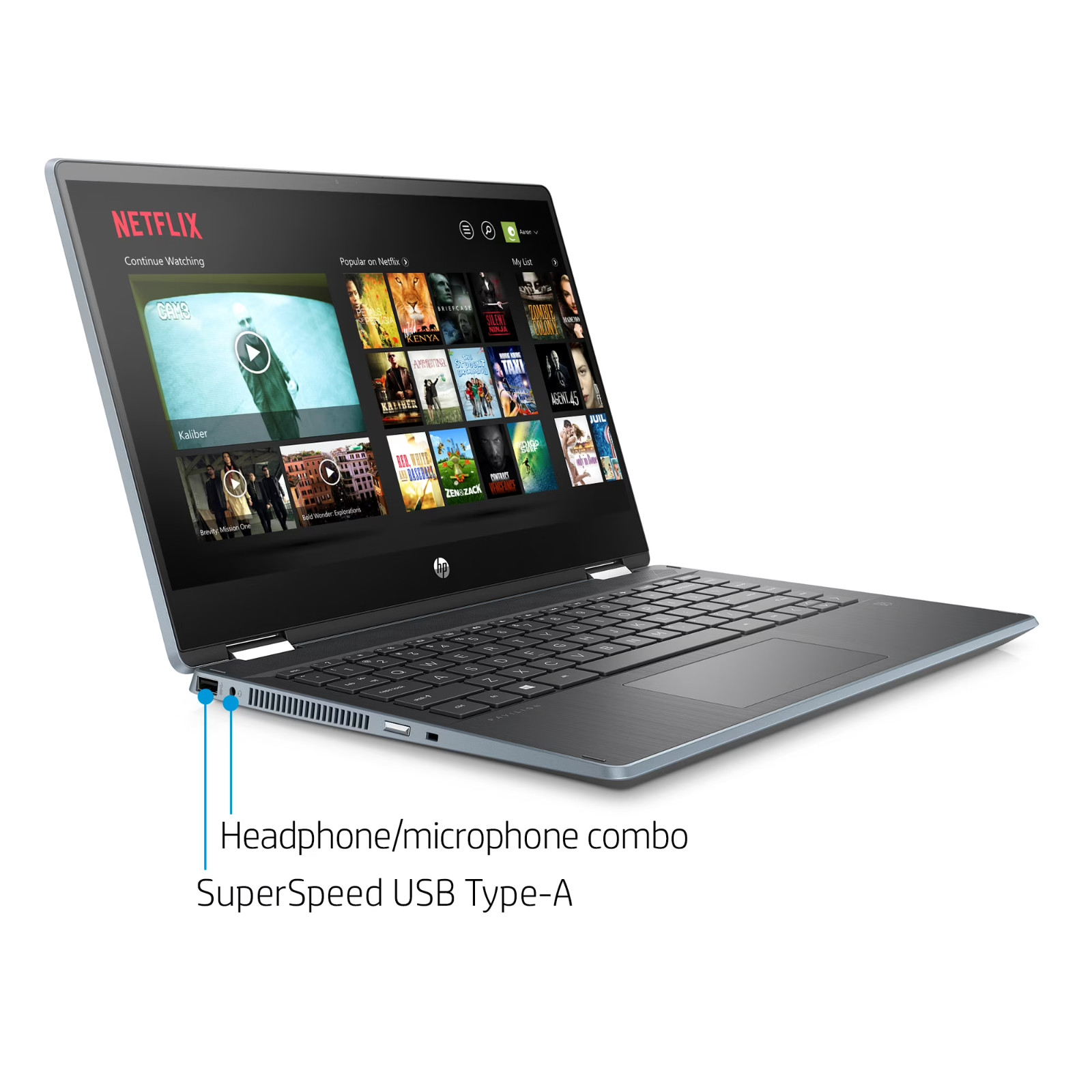 HP Pavilion x360 14-dh2041wm 14″ FHD Intel Core i5-1035G1 16GB RAM 512GB SSD W11
