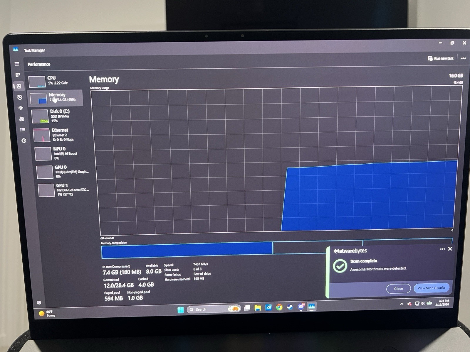 Asus ROG Zephyrus G16 RTX 4070, 16″ OLED 240Hz Ultra 9, 16GB 1TB