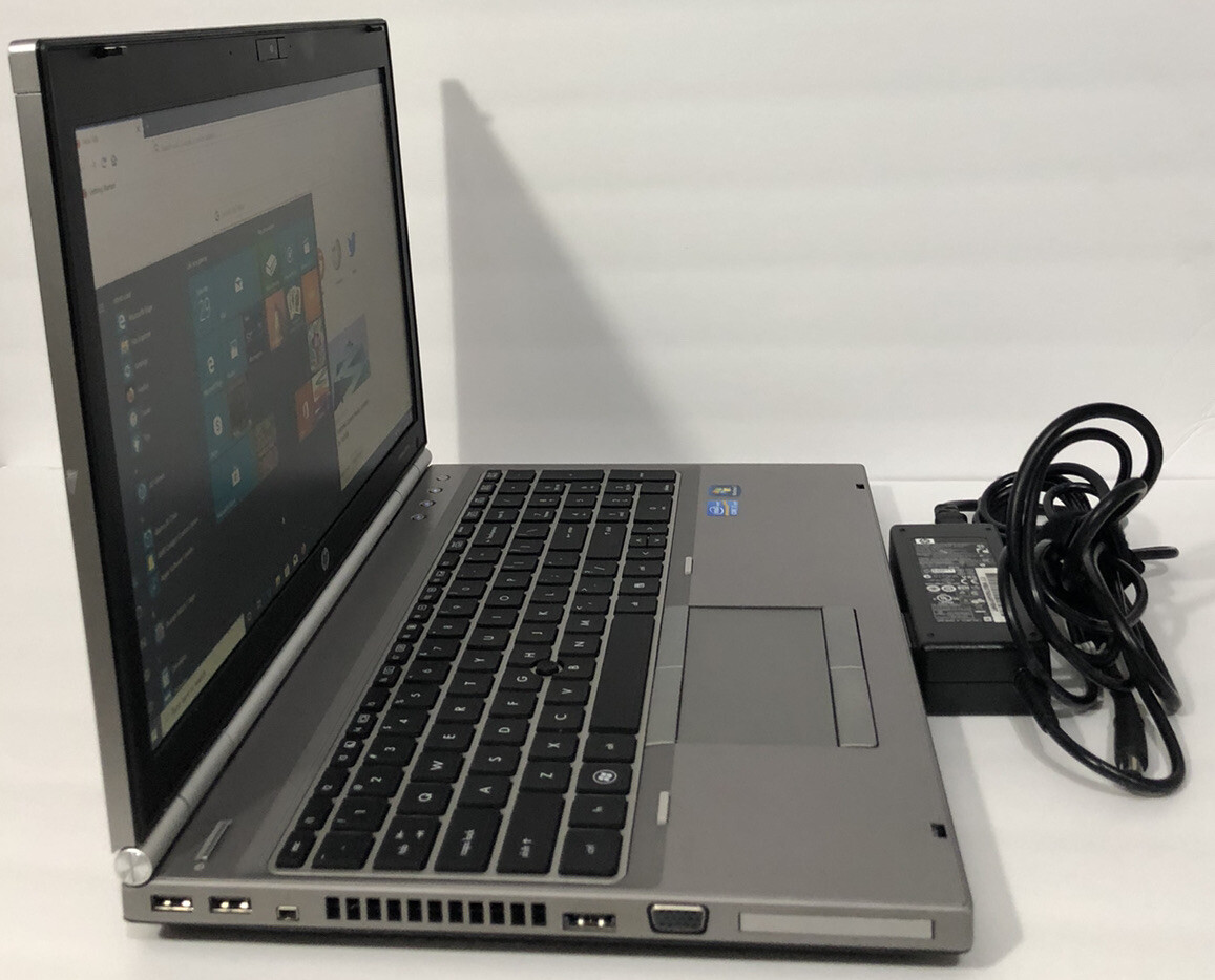 HP EliteBook 8560P Laptop i7-2620M 2.2GHz 250GB HDD 6GB RAM Windows 10 Pro. Used