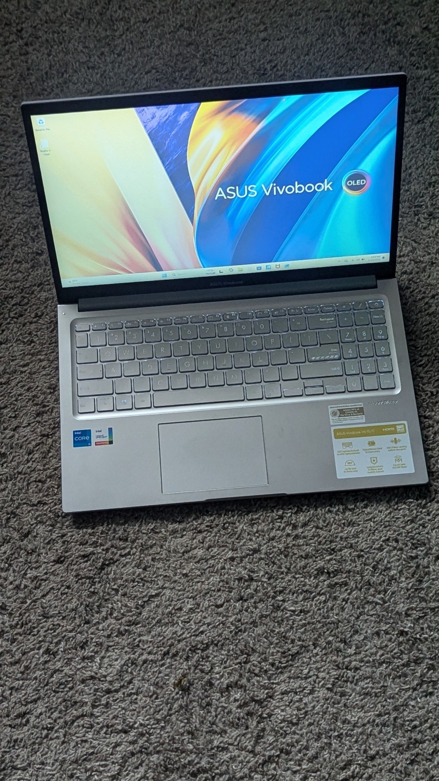 ASUS Vivobook 15.6″ Laptop i5-13thG 16GB RAM 512GB SSD M2 Solid+ Cargador
