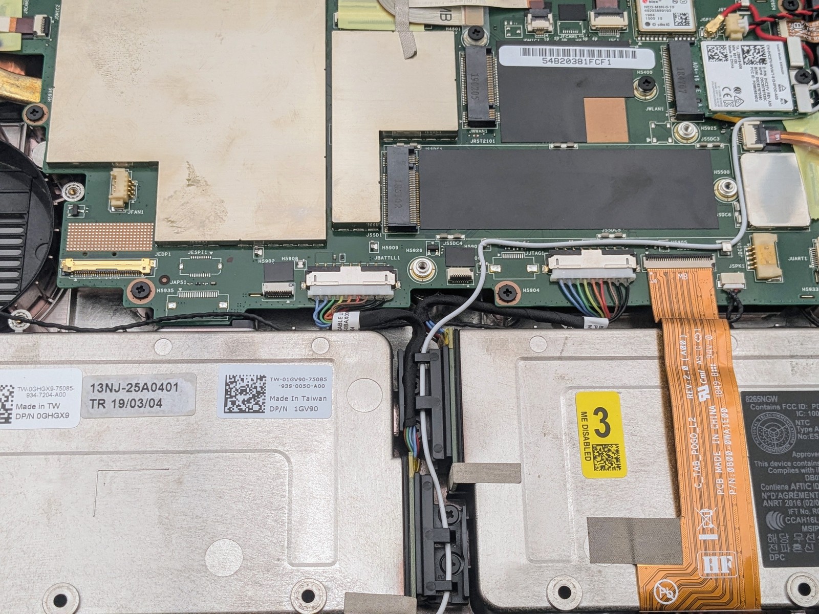 DELL LATITUDE 7212 Rugged Extreme 11.6 FHD I5-7300U Motherboard Palmrest *READ*