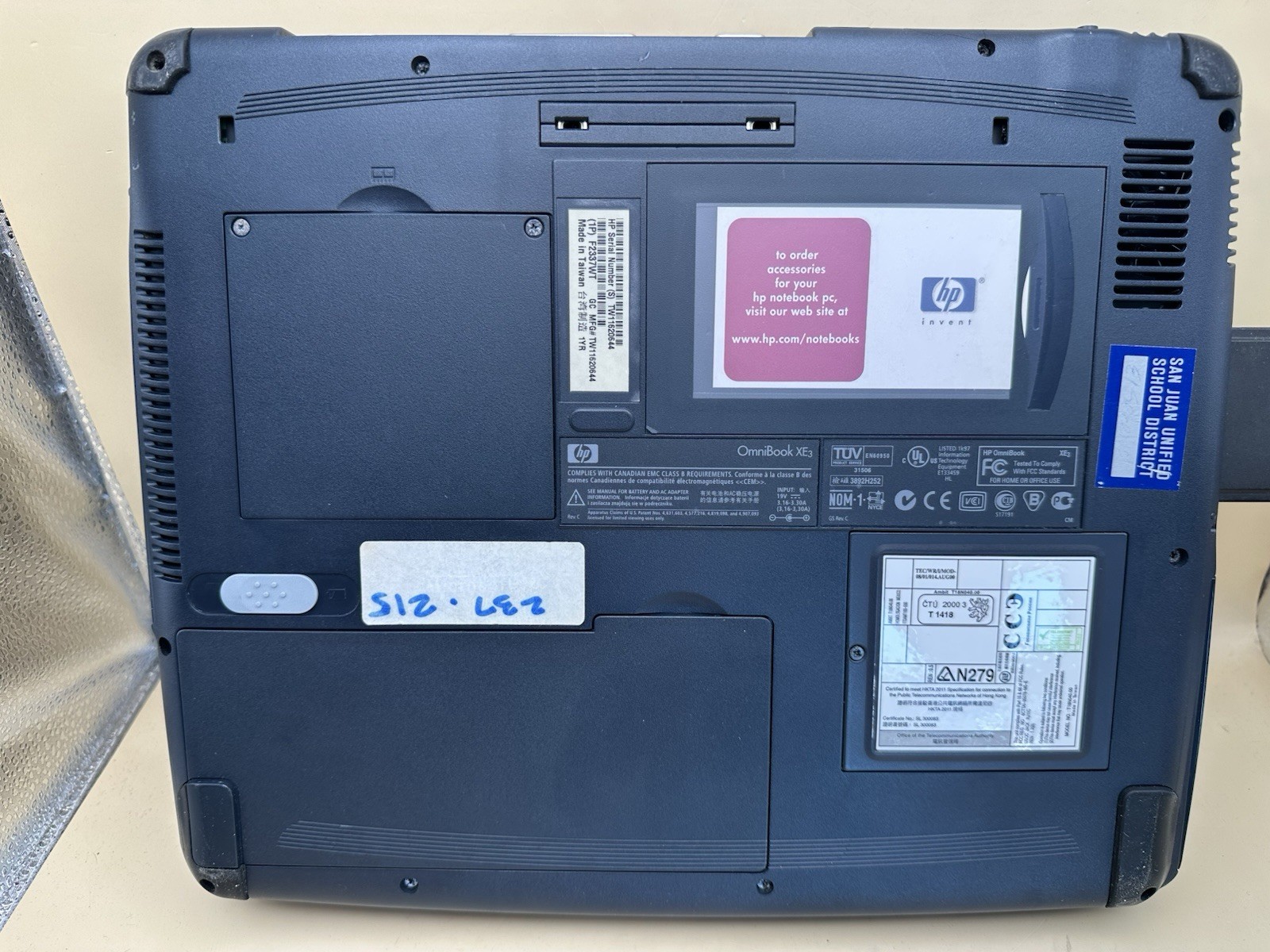 HP OmniBook XE3 Laptop Pentium III Windows ME Office XP WiFi CD Tested