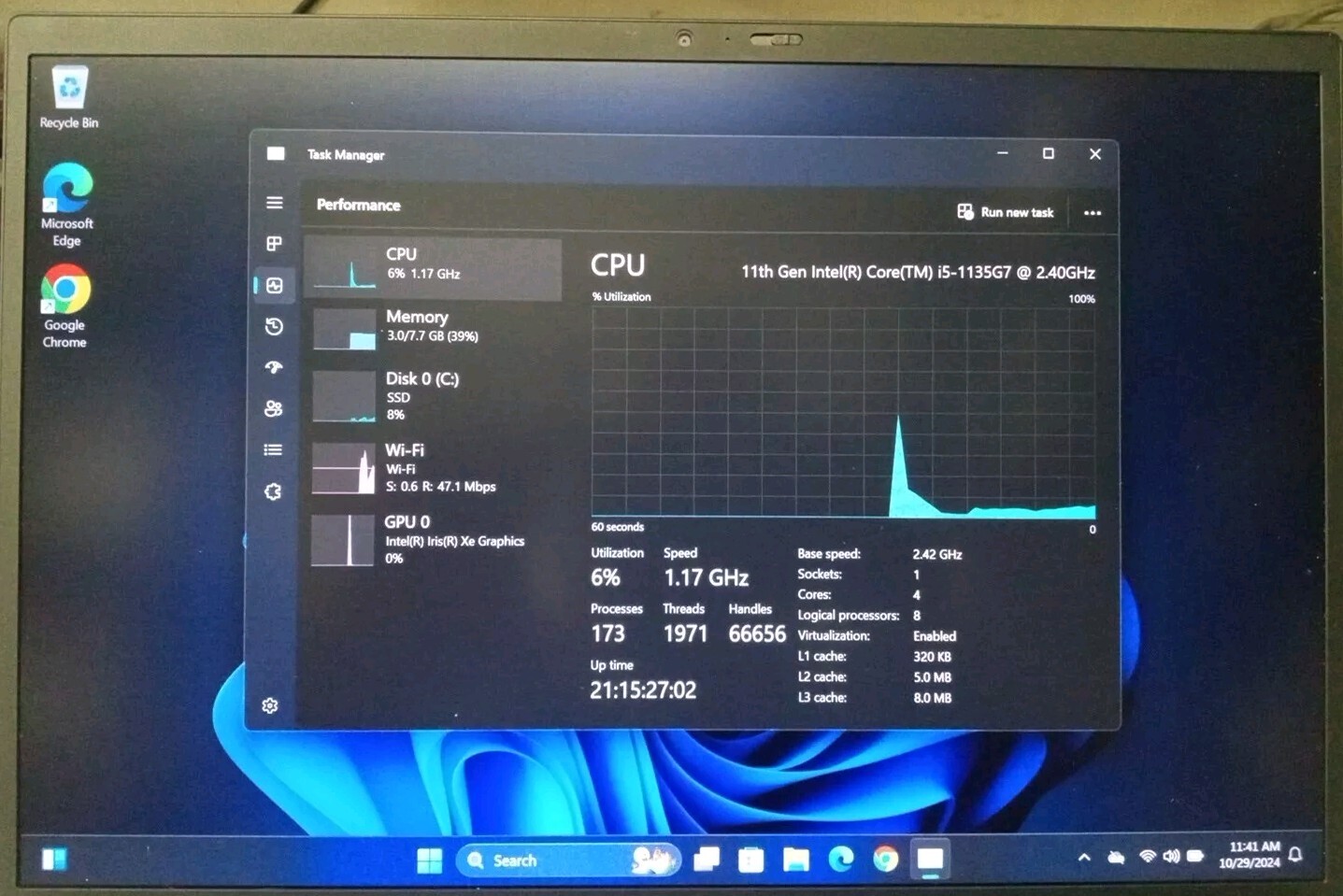 Lenovo ThinkPad X1 Carbon Gen 9 14″ WUXGA i5-1135G7 8GB 256GB