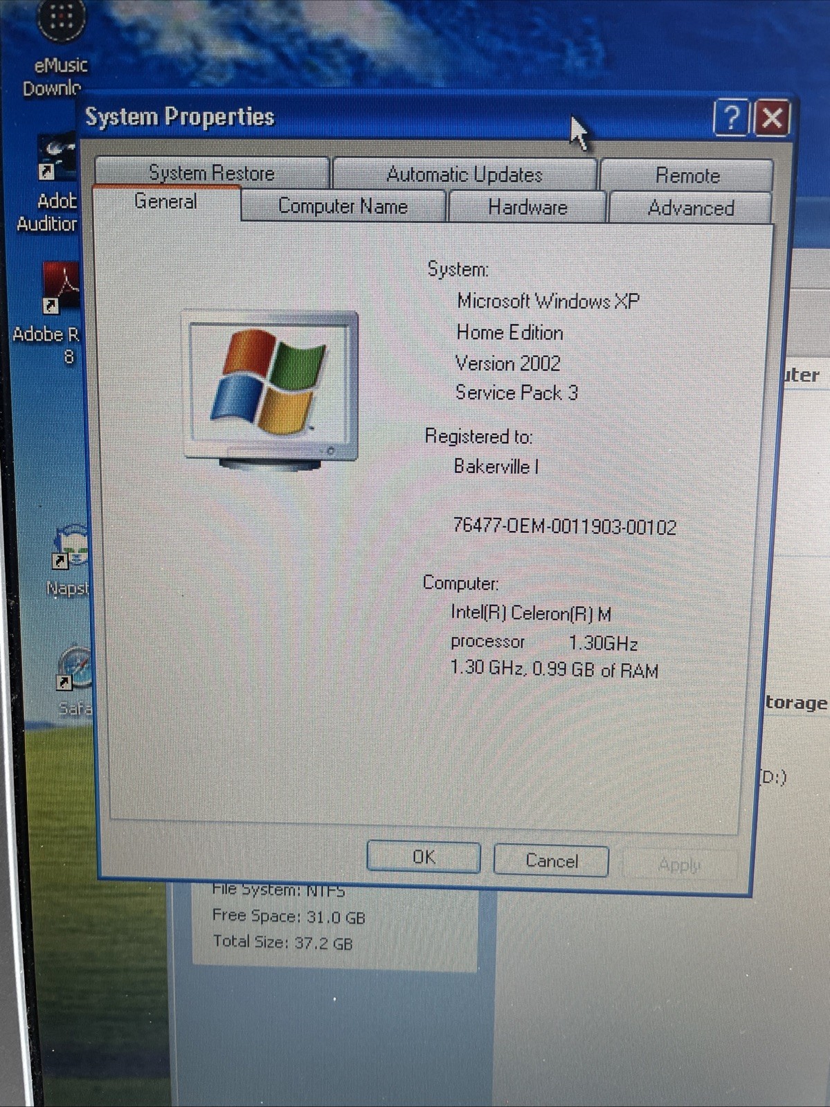 Dell Inspiron 6000 Intel Celeron M 1.3GHz 1GB 40GB WinXP Vintage Laptop *READ*
