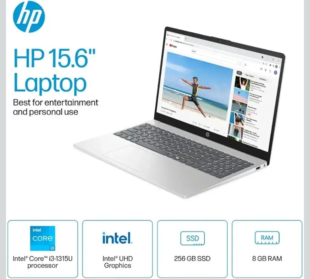 HP – 15.6″ Touch Screen Laptop Intel Core i3 1315U 8GB Memory 256GB SSD
