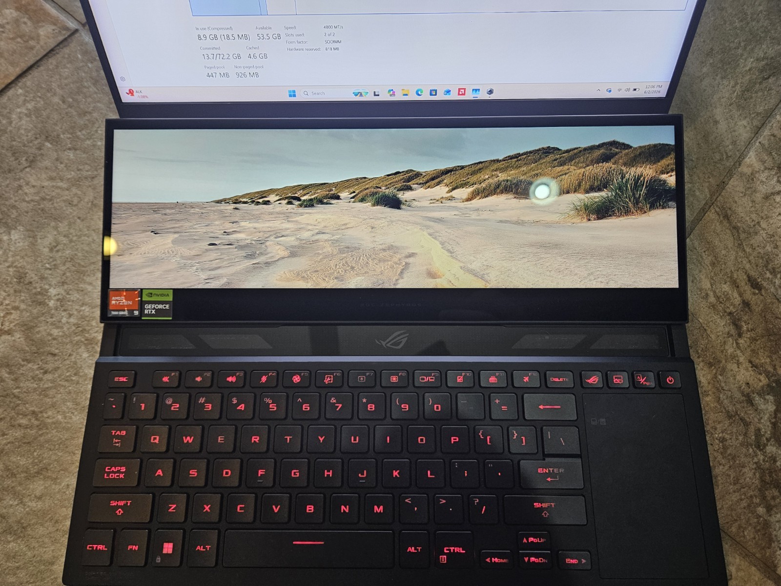 Asus ROG Zephyrus Duo 16 GX650PY-XS97 RTX 4090 64GB 2TB Gaming Laptop