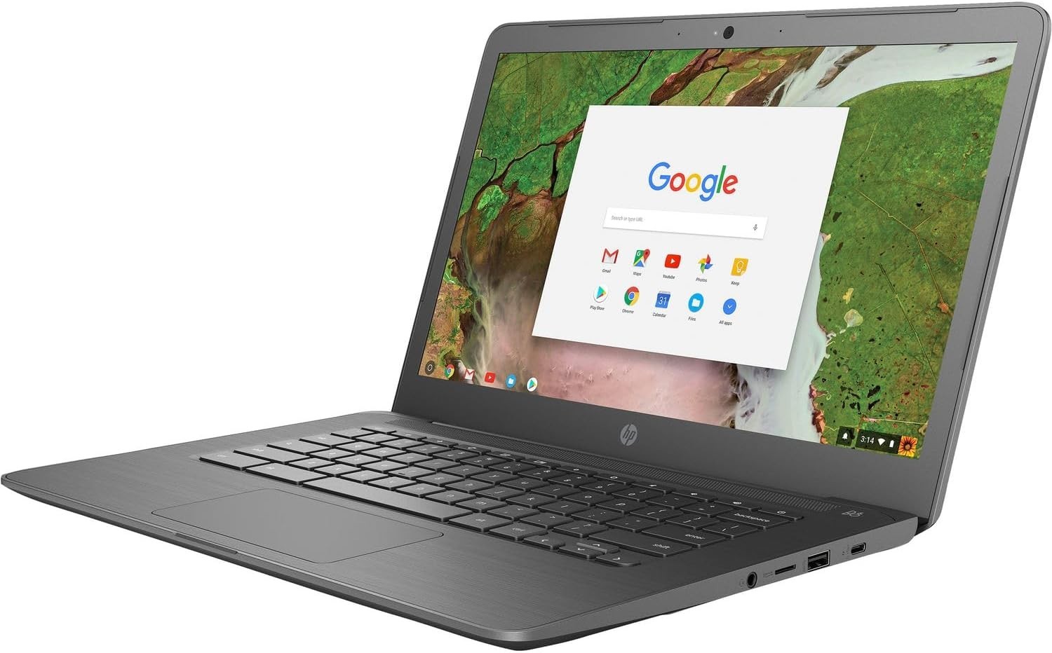 HP Chromebook 14 G5 14″ HD Celeron N3350 4GB RAM 32GB eMMC WiFi Webcam