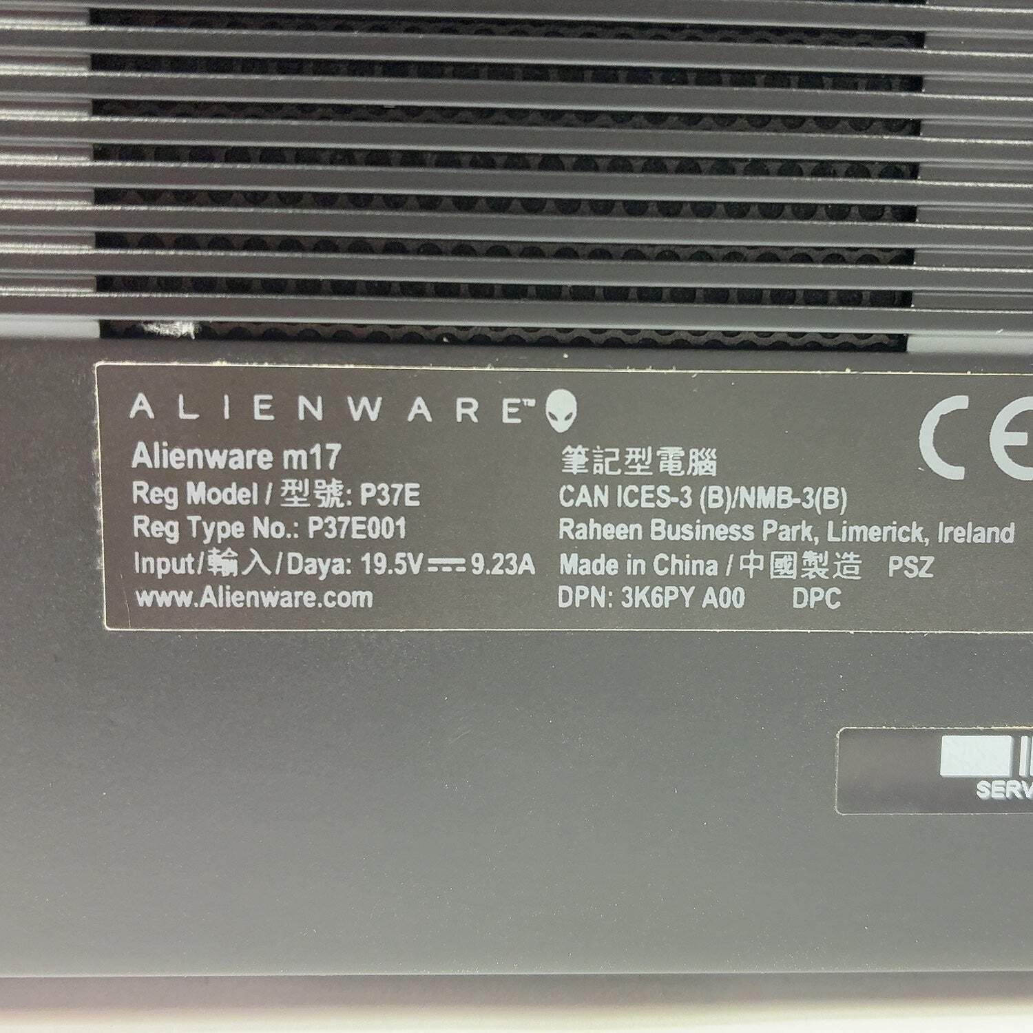 Alienware M17 i5-8300H 2.3GHz 64GB RAM 2TB SSD GeForce GTX 1660 Ti Sound Issue