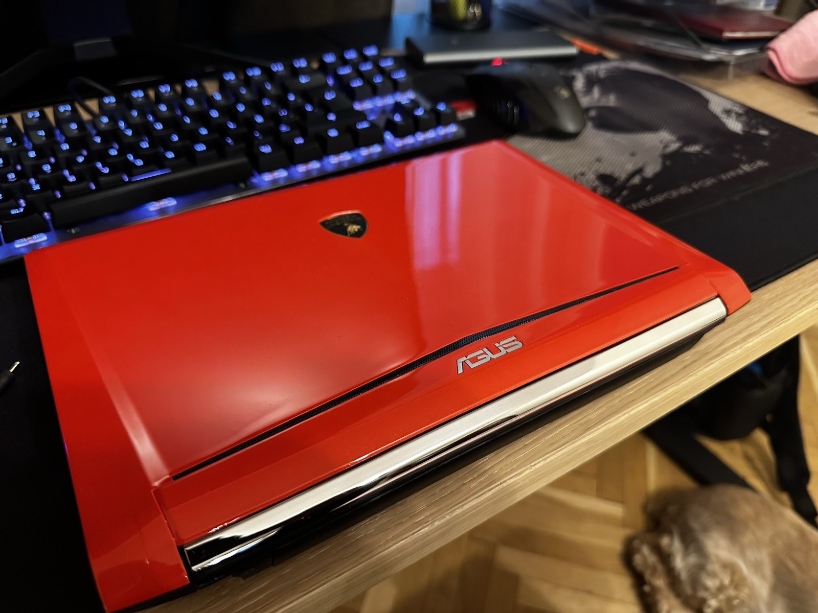RARE ASUS VX6 Lamborghini Edition Red Laptop Windows 7 12″ Webcam HDMI USB 3.0