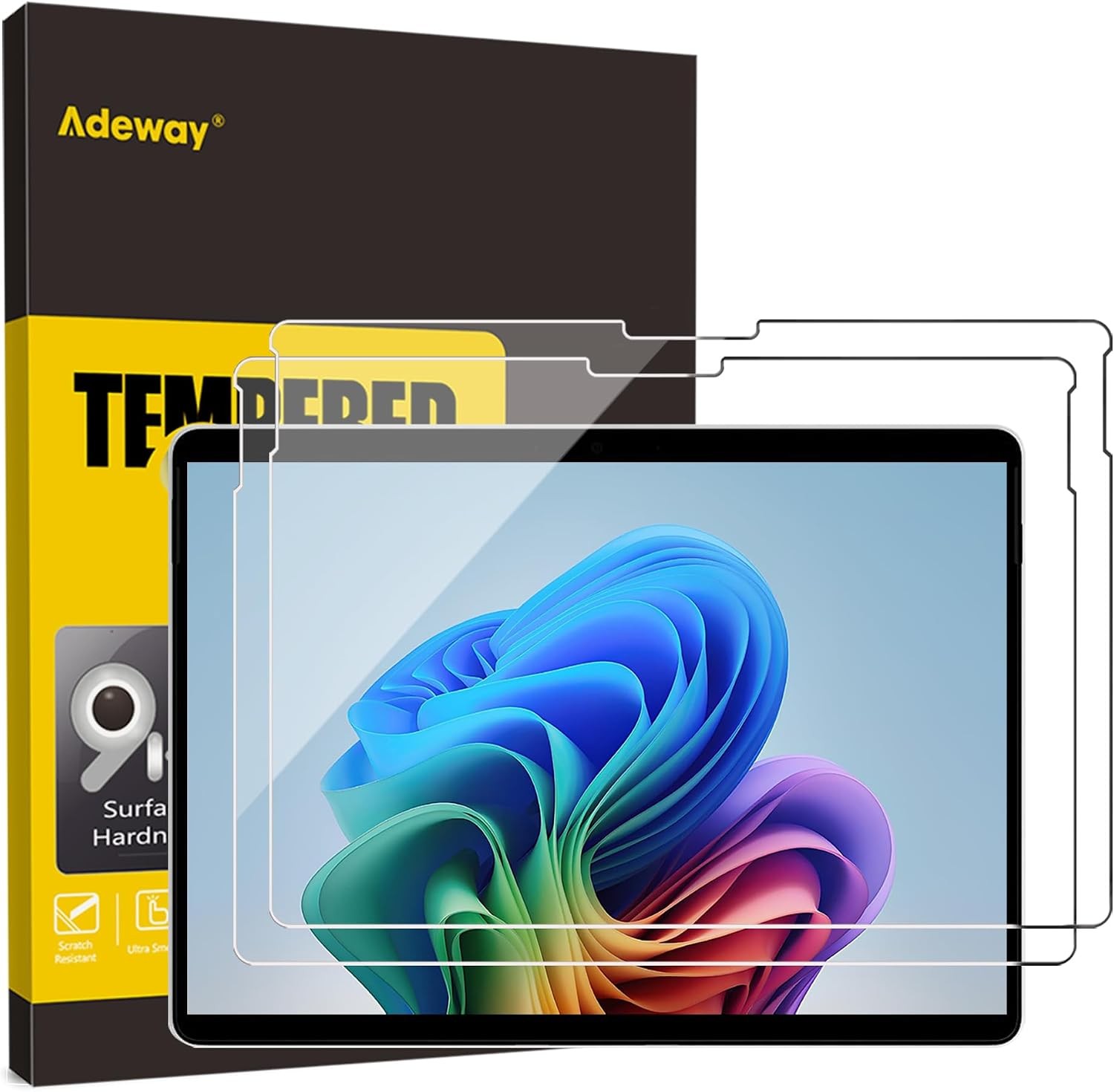 UltraGlass 9H+ Screen Protector for Microsoft Surface Pro 12 inch – 2 Pack