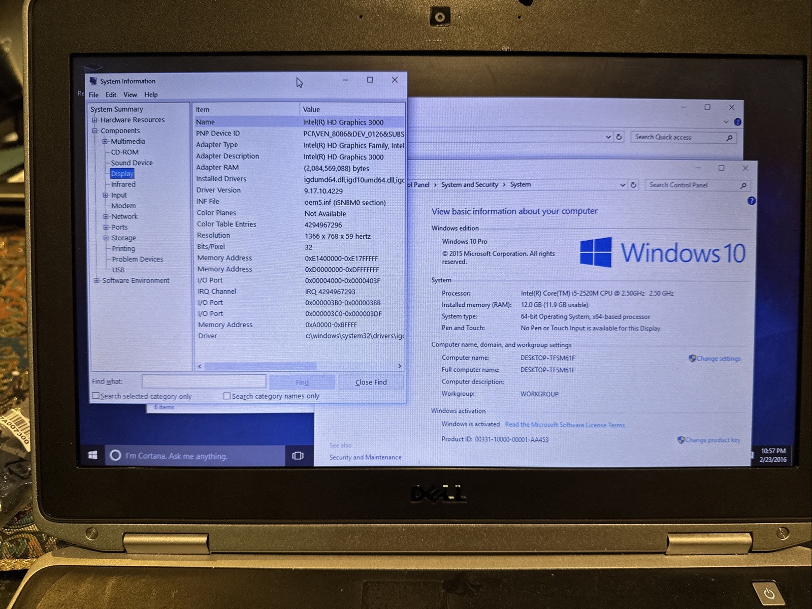 DELL Latitude E6420 Intel@Core™i5*120GB SSD *8G*GPU*WIN 10Pro*14”LED*WiF*+PSU