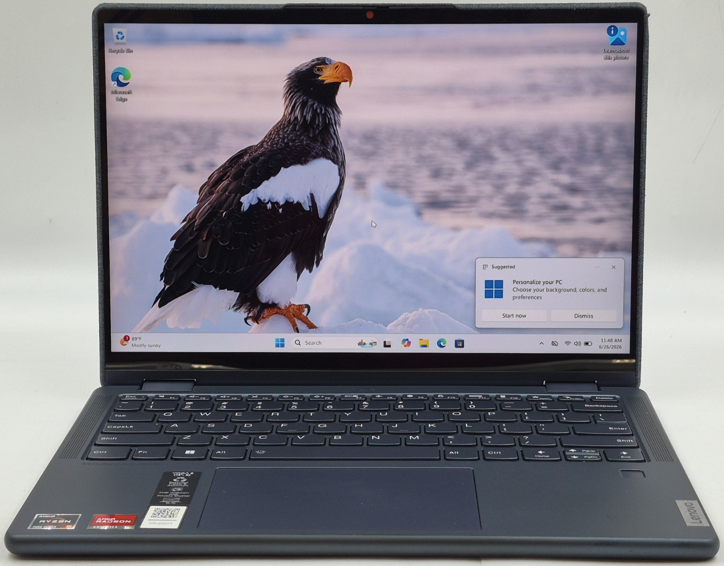 Lenovo Yoga 6 83B2 Ryzen 5 7530U 2.00GHz 8GB RAM 512GB NVMe W11P