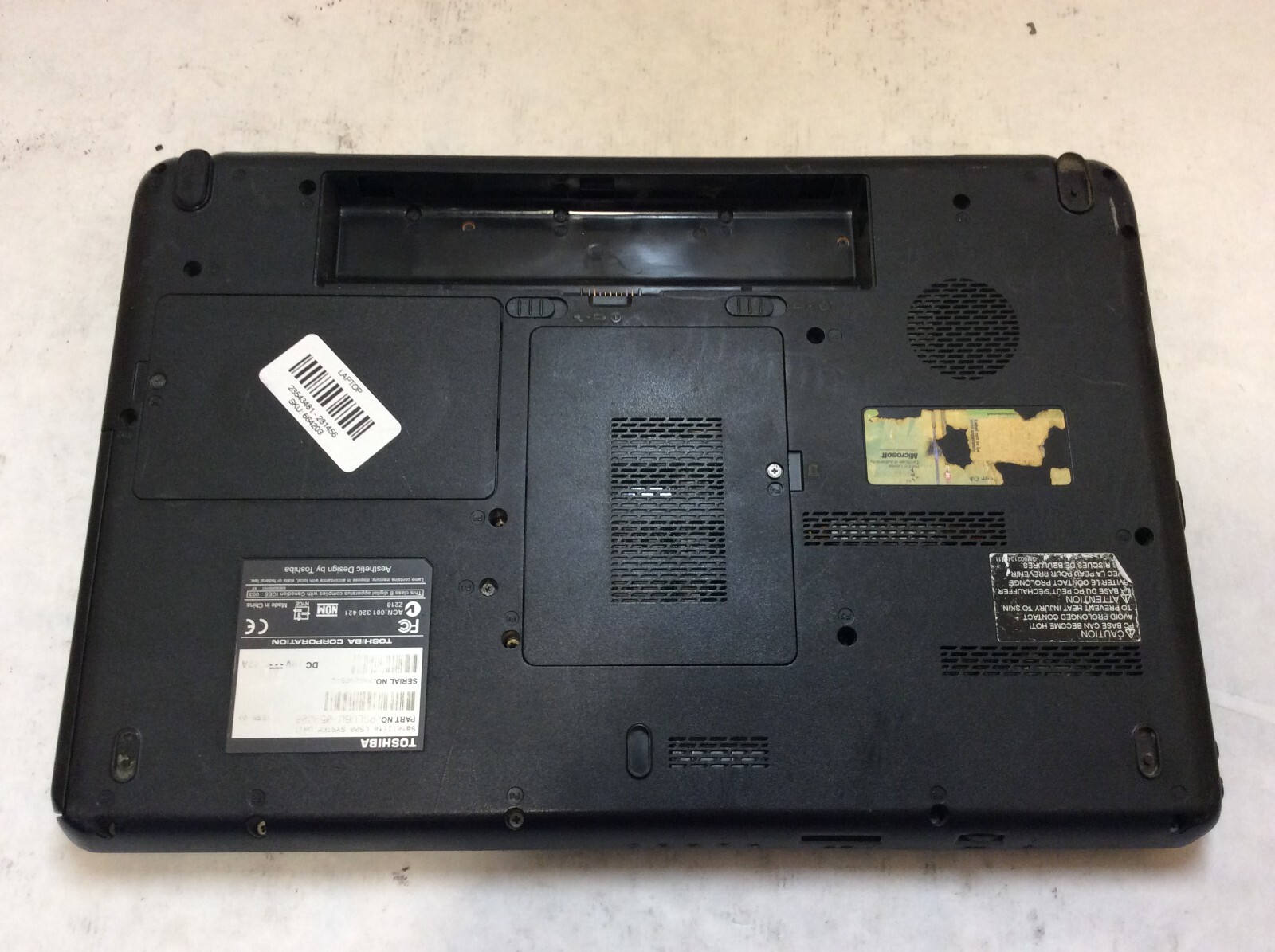 Toshiba Satellite L500 Laptop 15″ Intel Core i3 1st Gen READ DESCRIPTION -PP