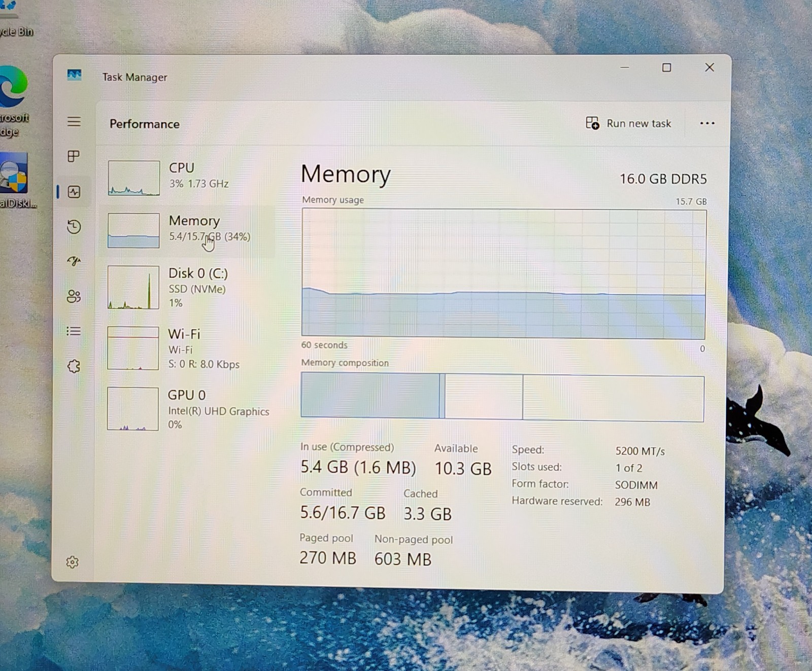 Mint Acer Aspire Go 15.3” Laptop i5-1334U 16GB DDR5 RAM 256GB Gen4 SSD Win 11