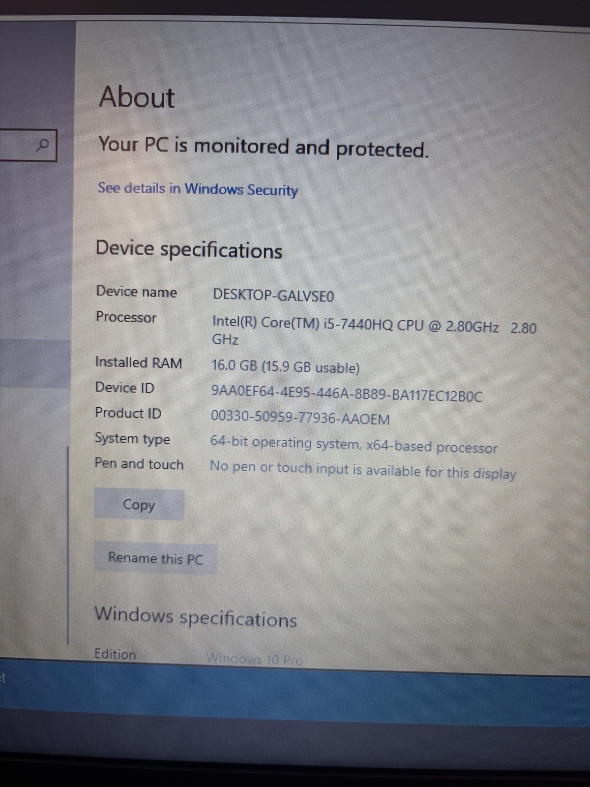 Dell Latitude 5480 14” FHD | i5-7440HQ | 16GB RAM | 256GB SSD | WIN 10