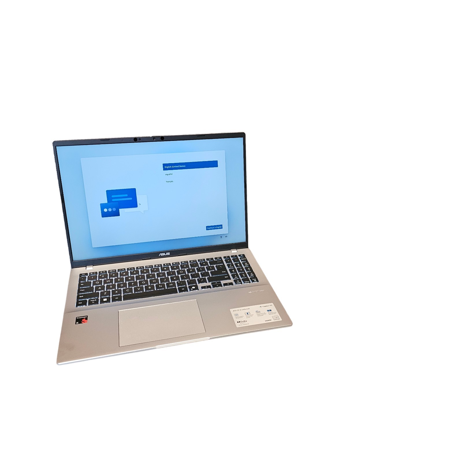 ASUS Vivobook 16 Copilot+ 16″ WUXGA Snapdragon X X126100 16GB 1TB SSD – Good