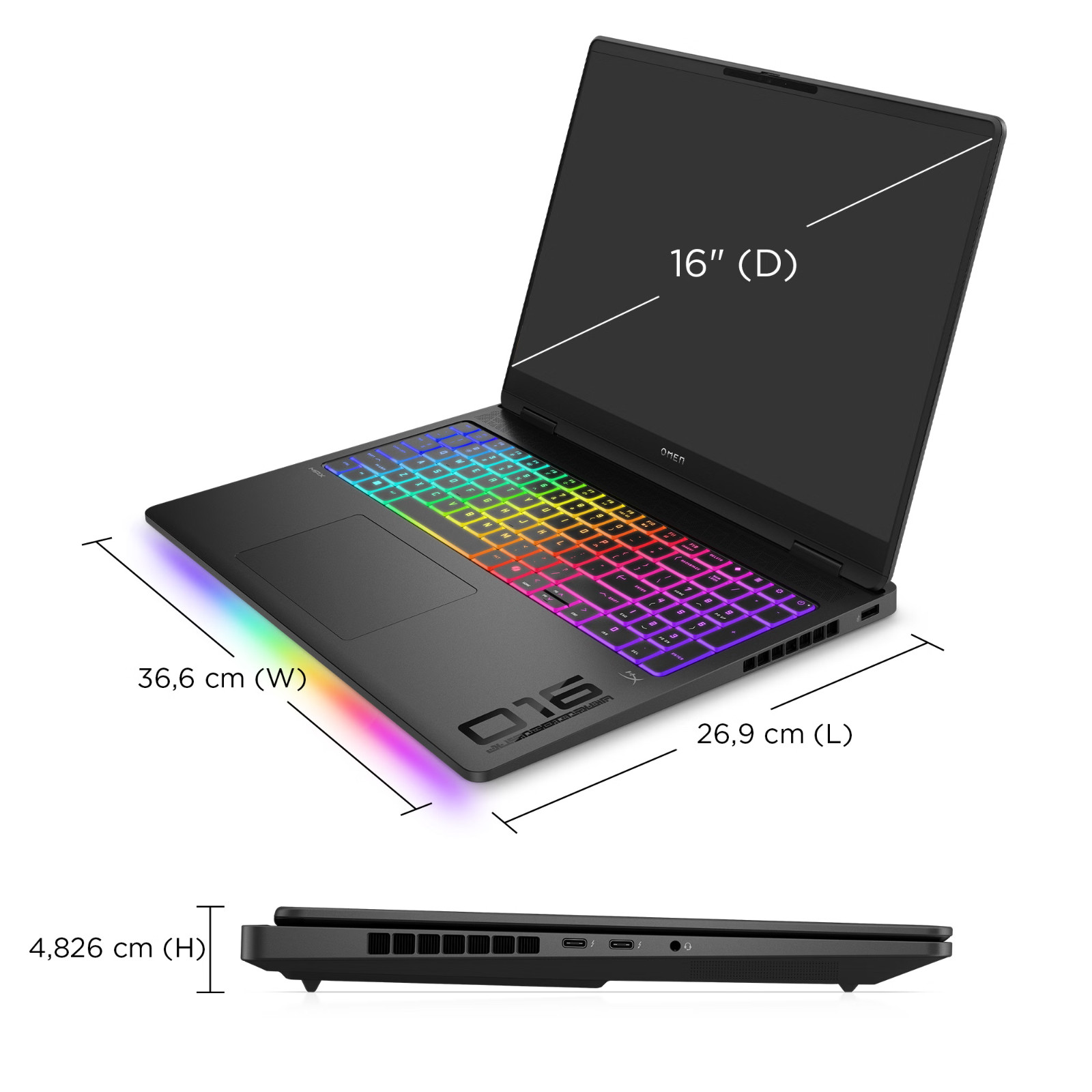 HP OMEN MAX 16‑ah0040ca 16″ OLED Ultra 9 275HX RTX 5070-12GB 32GB RAM 1TB SSD
