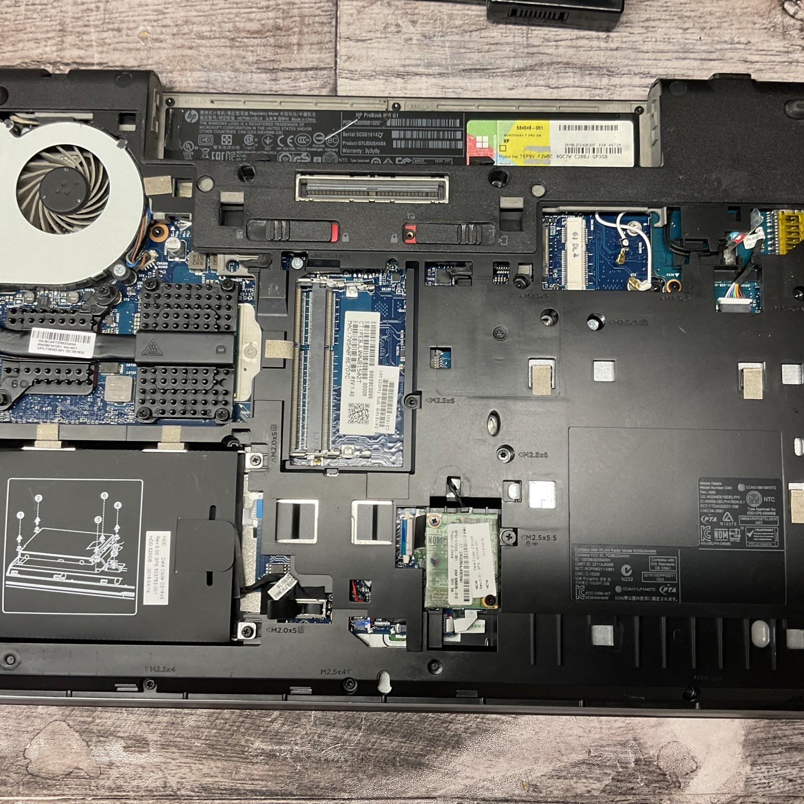 HP ProBook 650 G1 / i5 4th Gen / BIOS Unlocked / No RAM / No SSD / M5