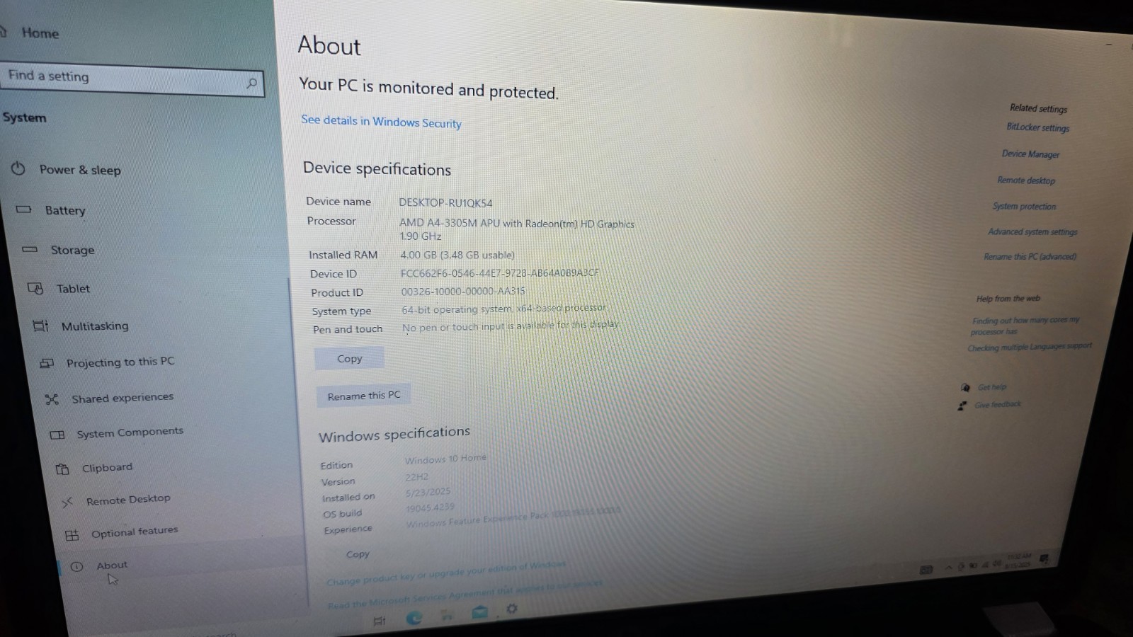 HP Pavilion g7-1316dx (500GB, AMD A4-3305M 1.90GHz, 4GB) 17″ Laptop Win10 w/Bag
