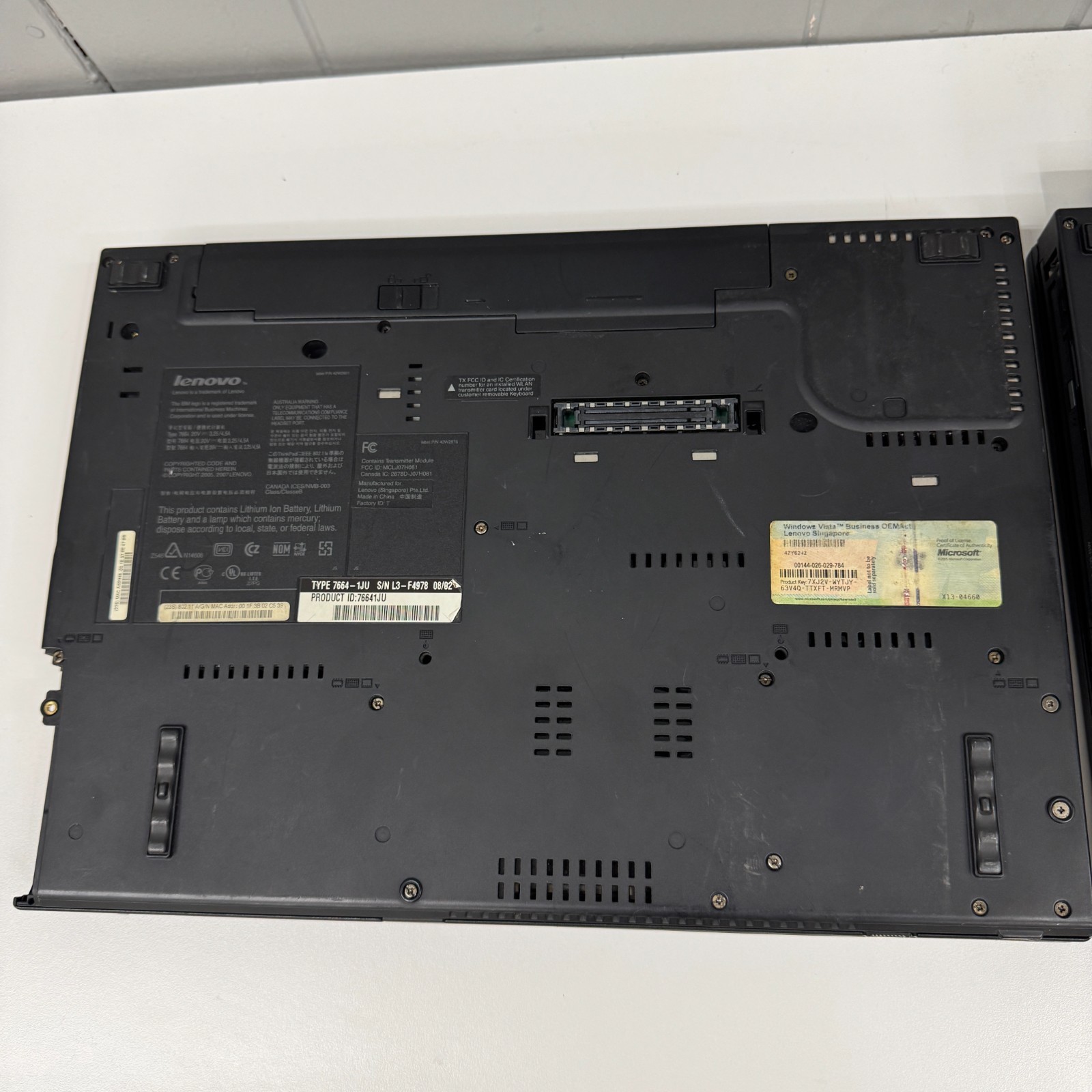 Lenovo ThinkPad T61 No HDD No Charger Set of 2 For PARTS ONLY UNTESTED | READ