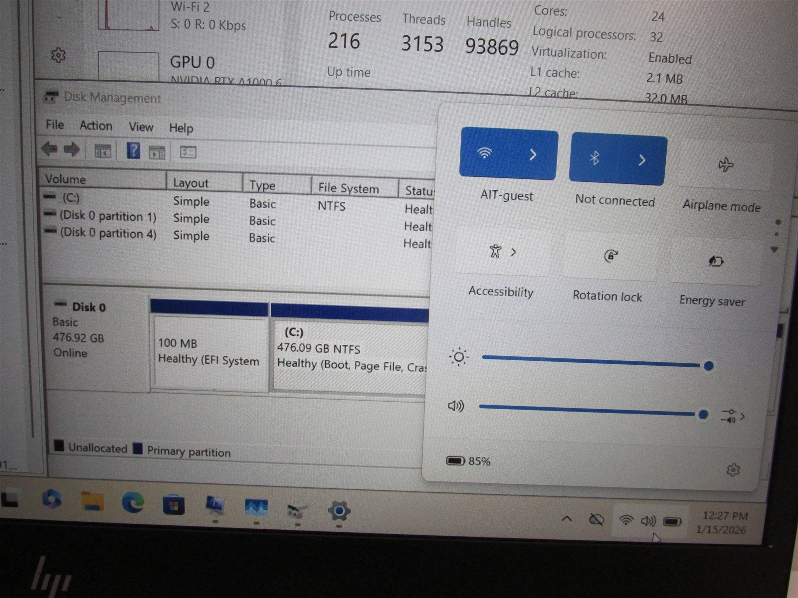 HP ZBook Fury 16 G10 i9-13950HX 2.2GHz 64GB 512GB NVME 15.6″ Win 11 Pro SCUFFS