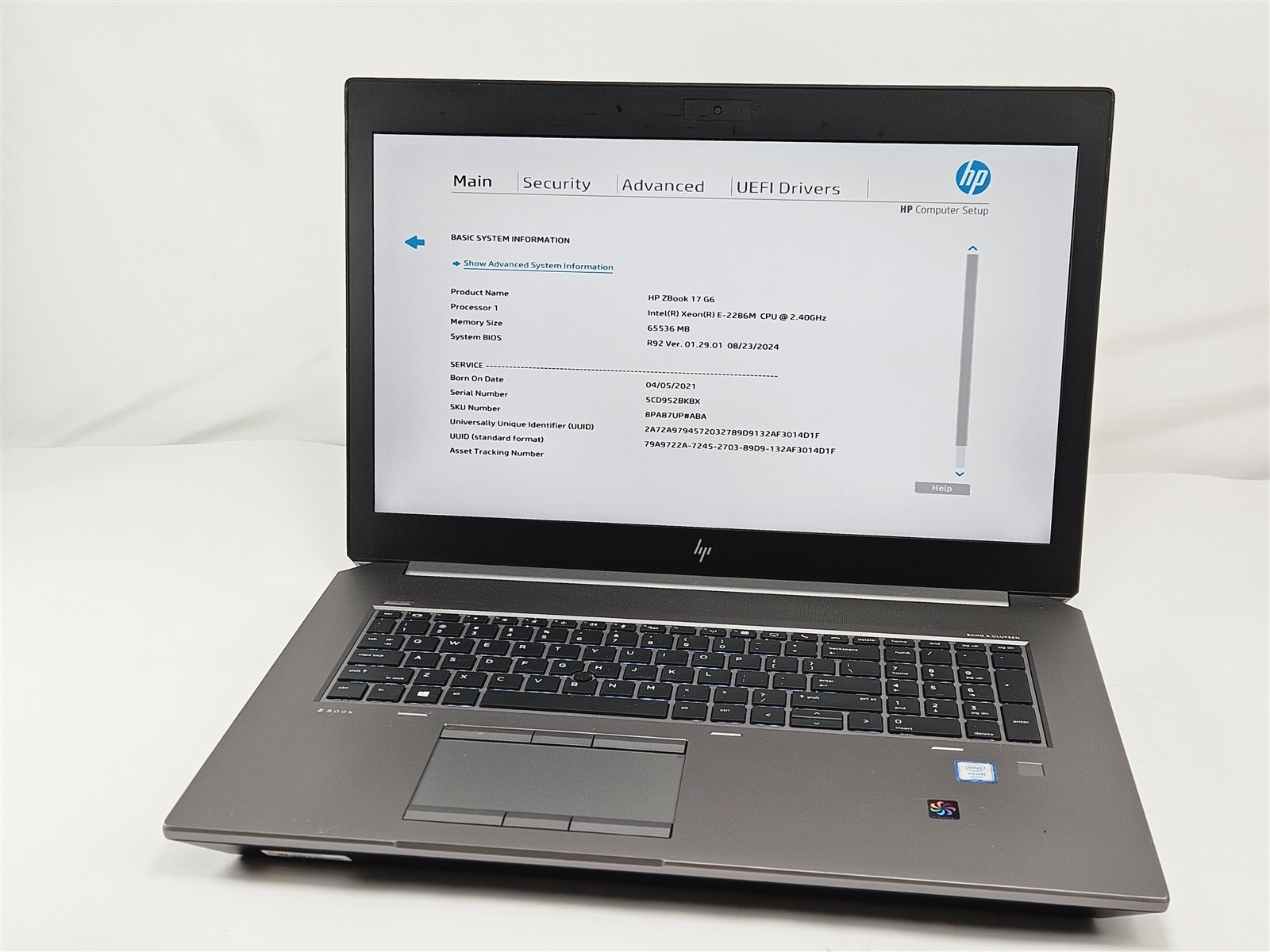 HP ZBook 17 G6 Intel Xeon E-2286M 64GB 1TB SSD 17.3″ Quadro RTX 4000