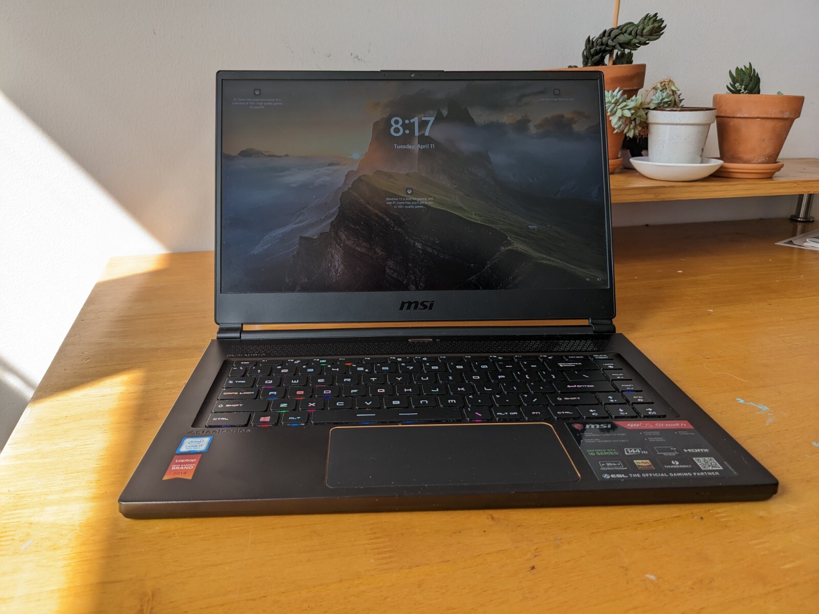 MSI GS65 Stealth 15.6 inch (512GB, Intel Core i7 9th Gen., 2.60GHz,NVIDIA 1660Ti