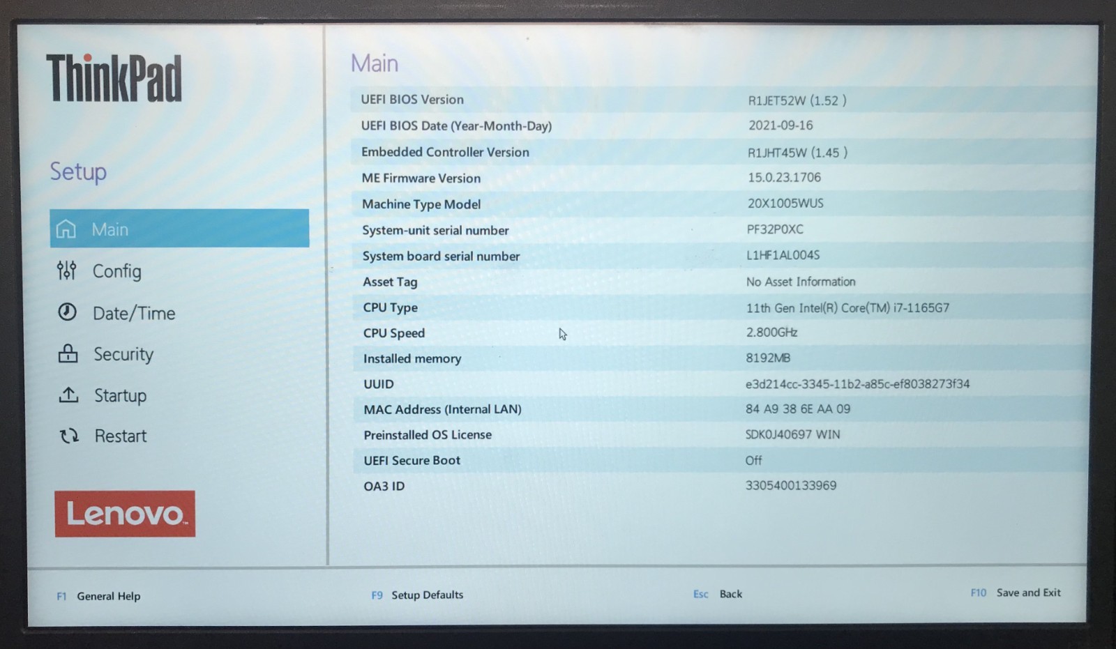 Lenovo Thinkpad L14 Gen 2 14″ Laptop i7-1165G7 8GB RAM 256GB NVMe, As Is