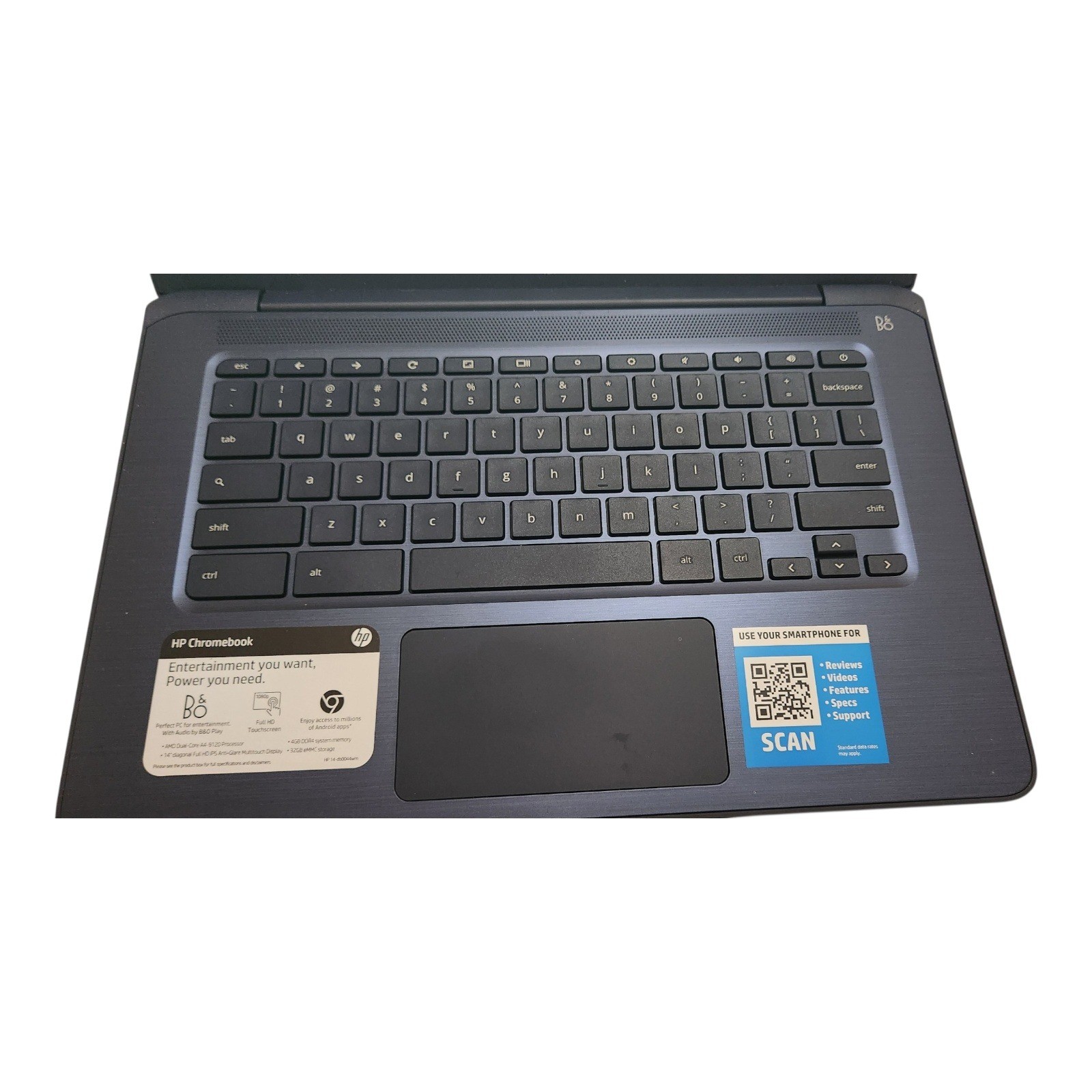 HP Chromebook 14-db0030nr AMD A4-9120C 4GB 32GB eMMC 14in FHD Touch Forest Teal