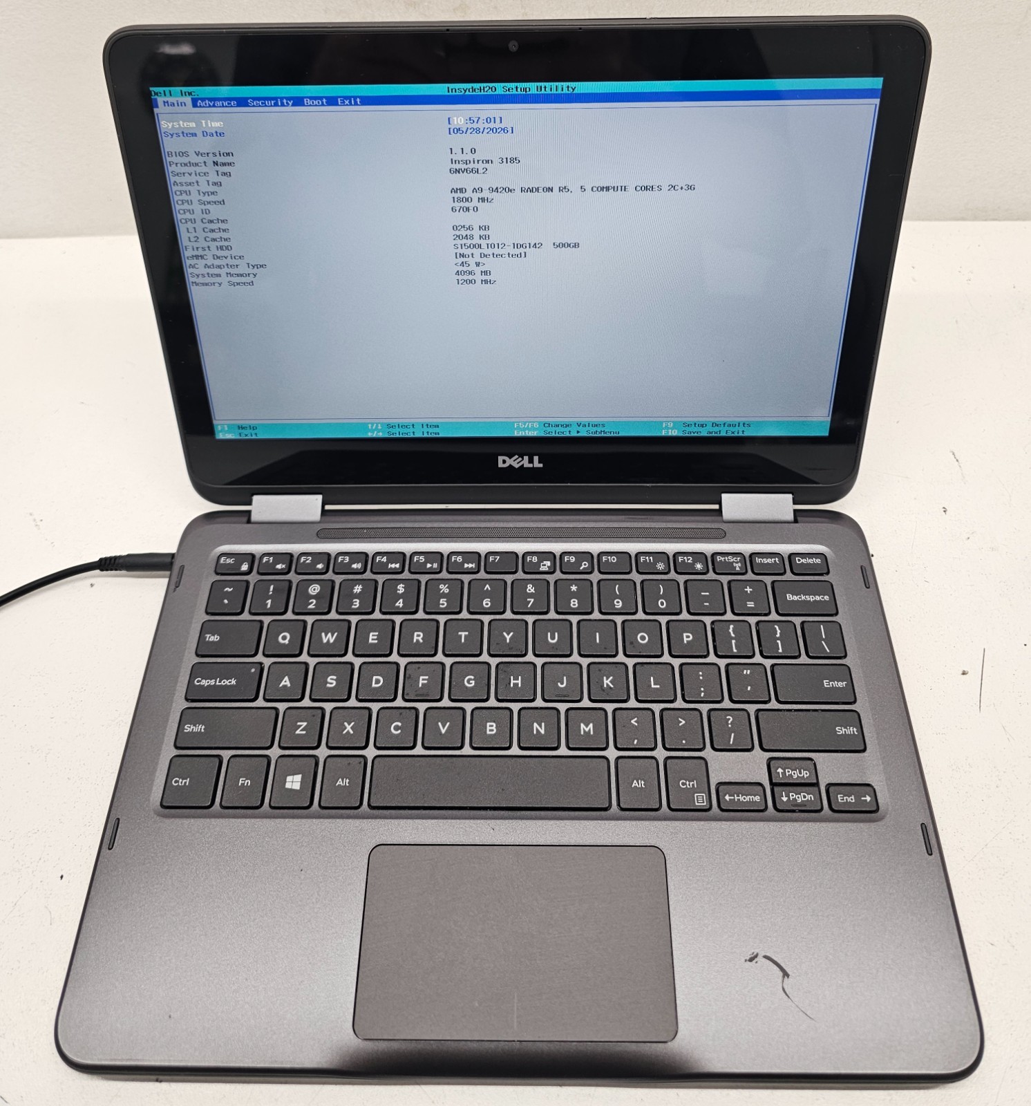 Dell Inspiron 3185 11.6″ Laptop AMD A9-9420e 4GB Ram 500GB HDD NO OS (FL)