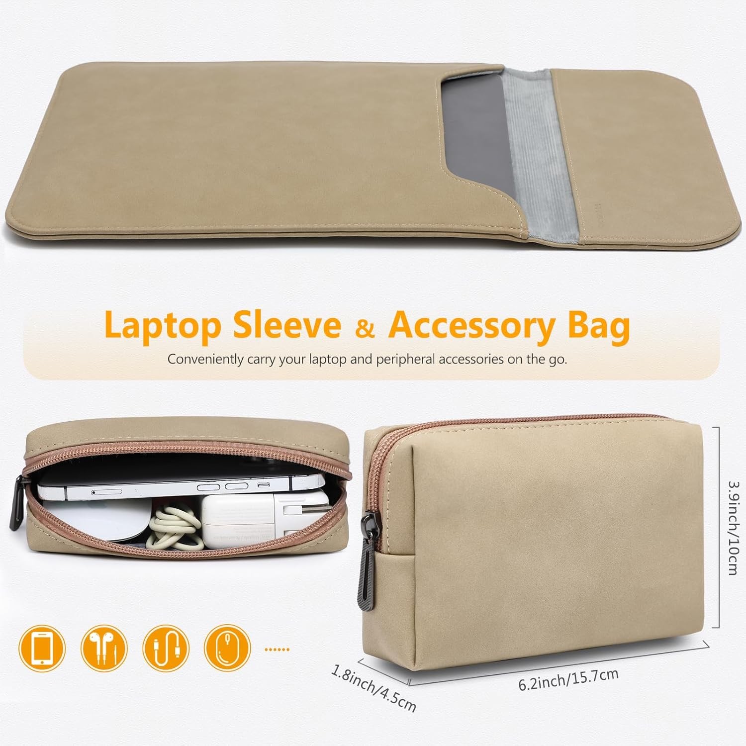 15-16 Inch Laptop Sleeve for MacBook Pro 16 M5/M4/M3/M2/M1 Pro/Max A3428 A3429