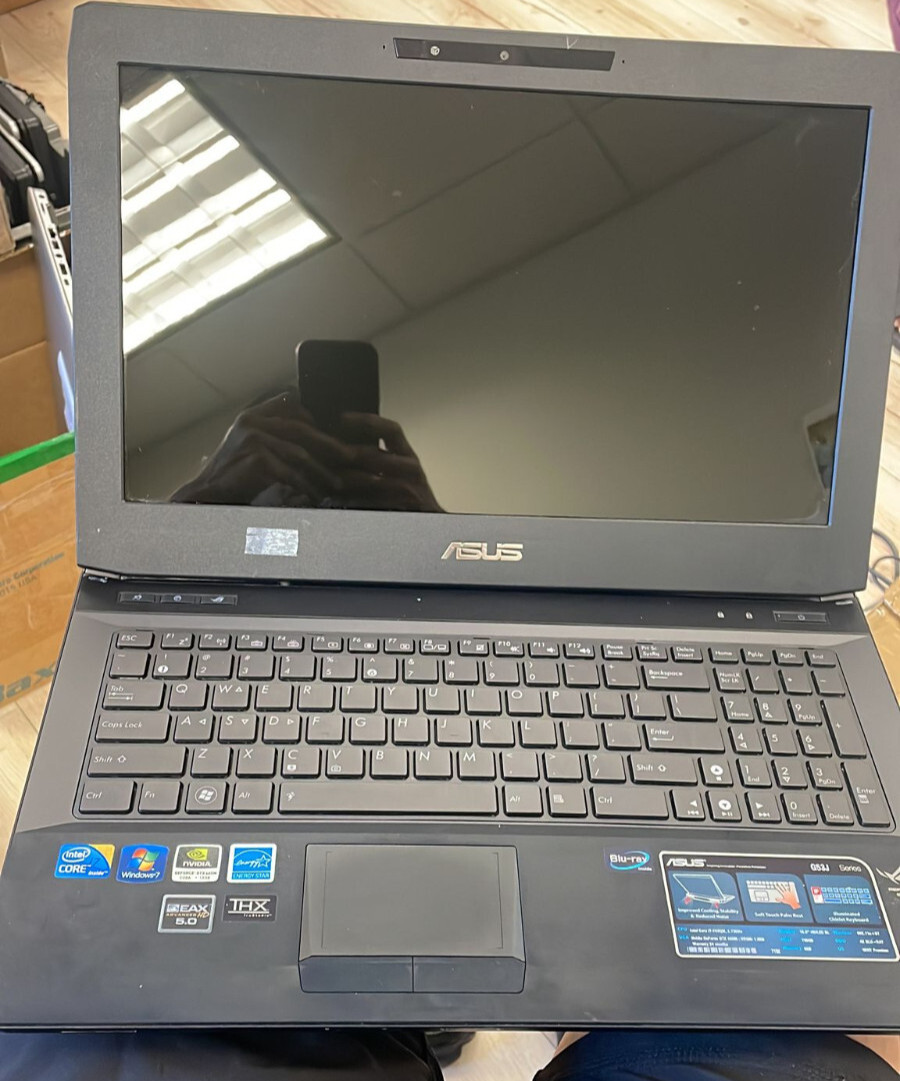 ASUS G53Jw 15.6″ Notebook Computer Core i7-740Qm not turning on , nO Battery