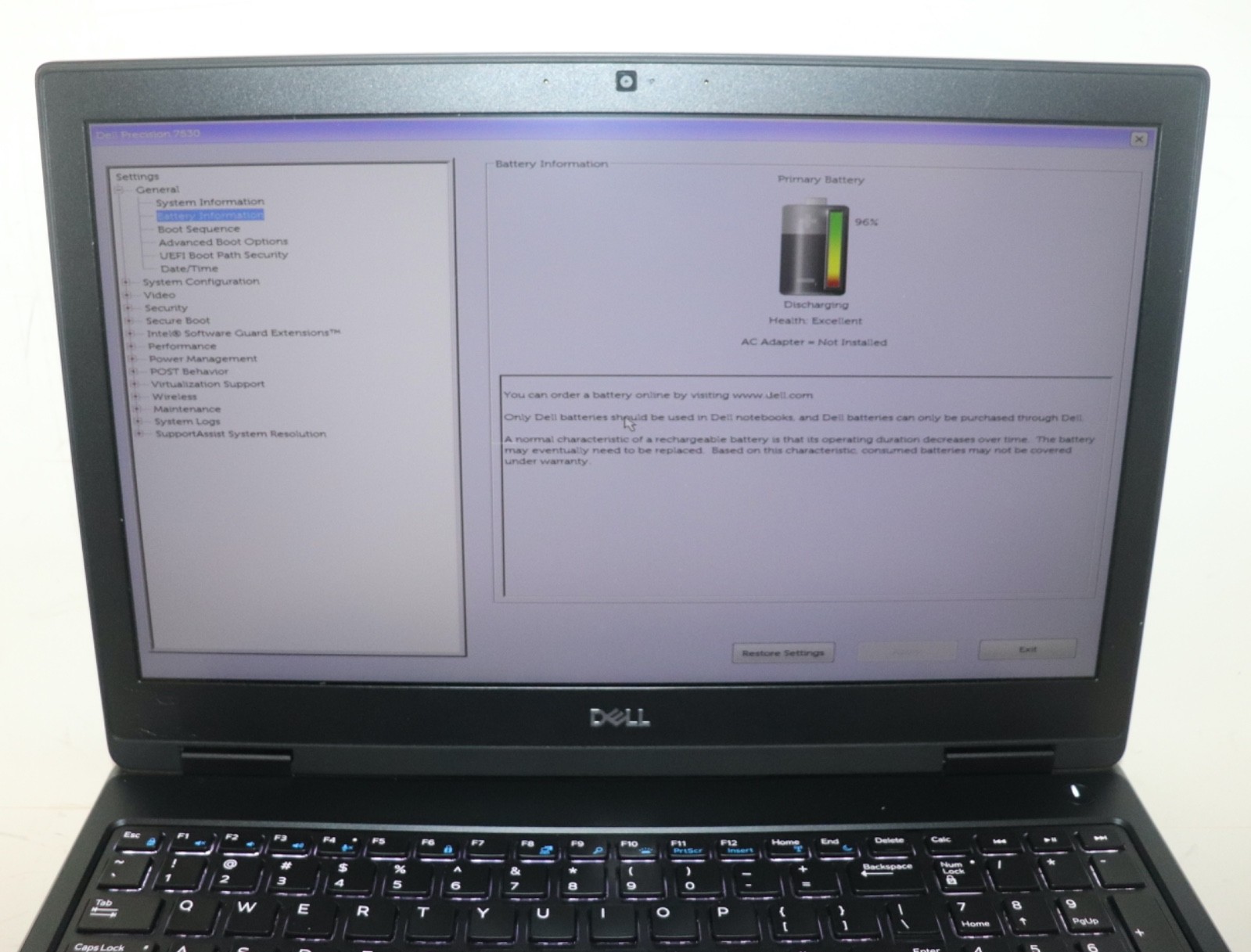 Dell Precision 7530 Intel core i7 @2.60GHz|32GBRAM|512GBSSD|WIN 11|Nvidia|Webcam