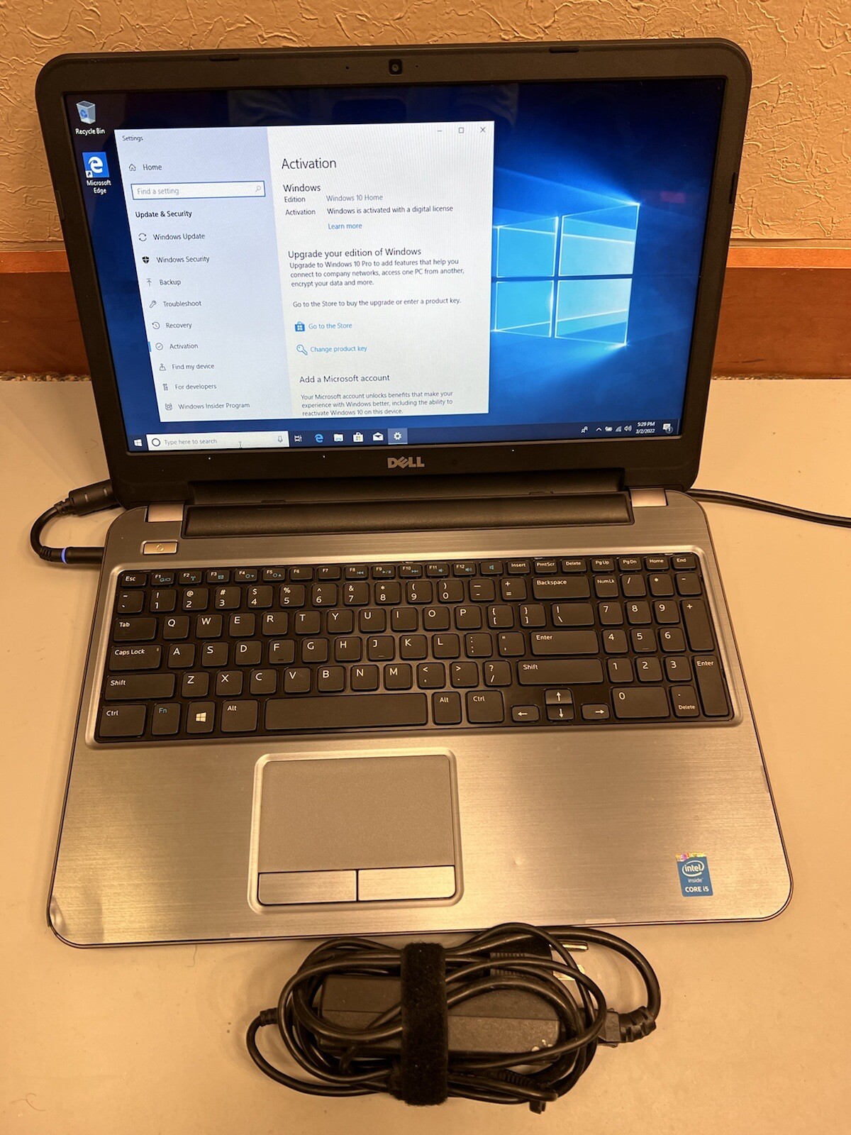 Dell Inspiron 5537 15.6″ Intel Core i5-4200U 4GB RAM 160GB SSD WEBCAM BLUETOOTH