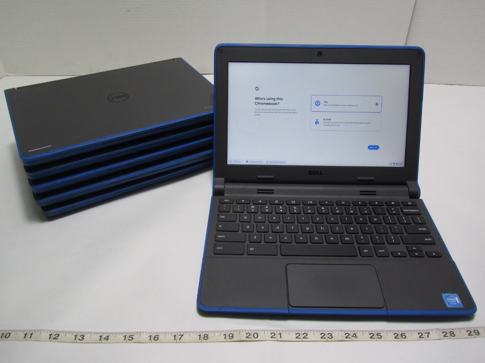 Lot of 6 Dell Chromebook 11 Laptops 11.6″ 4GB RAM Intel Celeron N2840 2.16GHz A