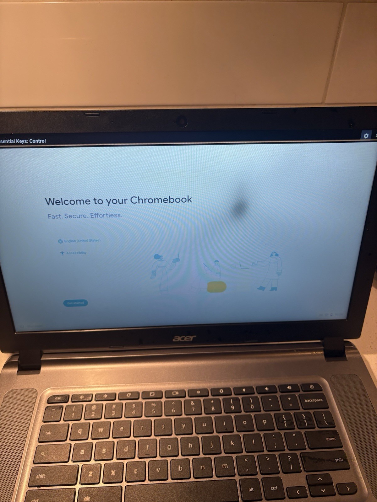 Acer Chromebook CB3-532-C47C 15.6′ 16GB Flash, Celeron 2GB RAM(read Description)