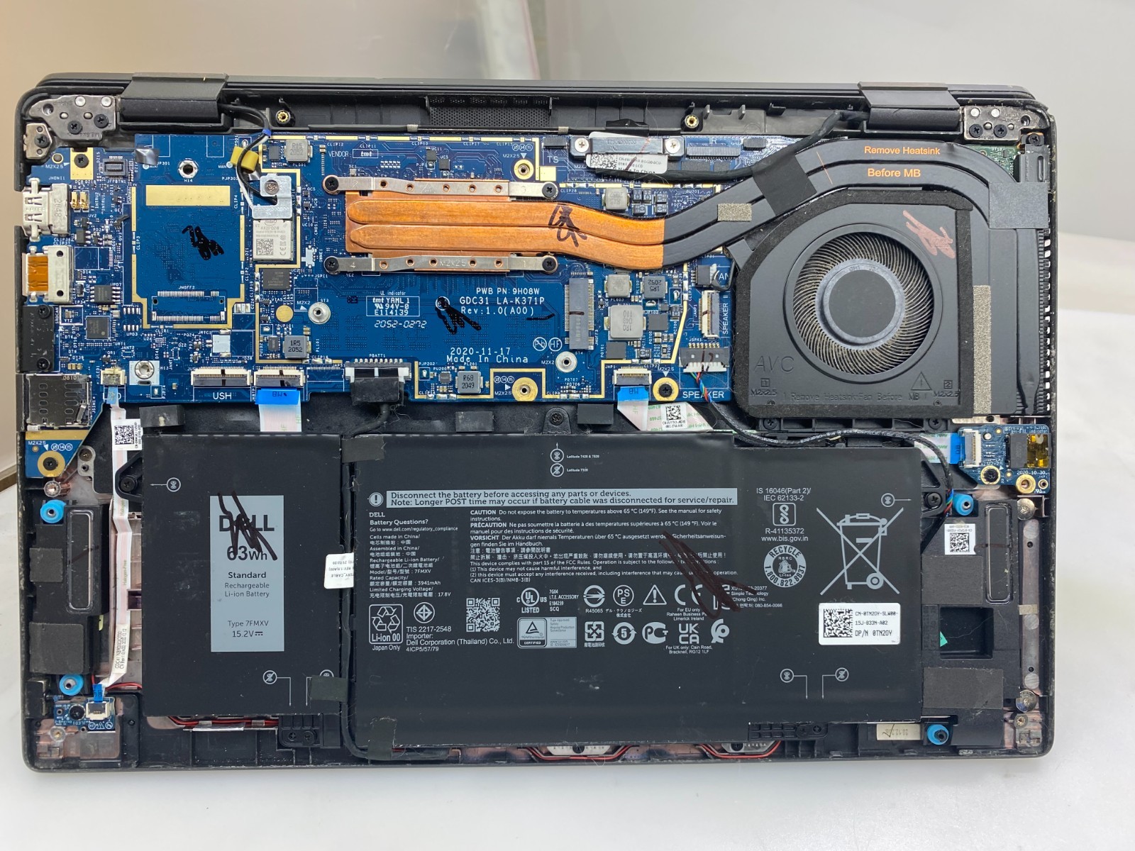 DELL LATITUDE 7420 i5-1135G7@2.40GHz 16GB RAM NO SSD/OS*READ