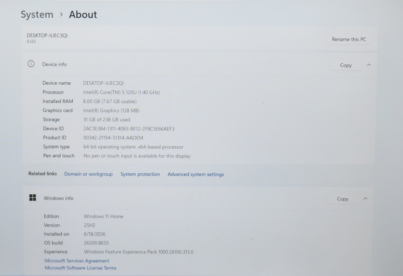 Lenovo IdeaPad Slim 3 15IRU9 15in CORE 5 120U 1.4GHz 8GB RAM 256GB Windows 11