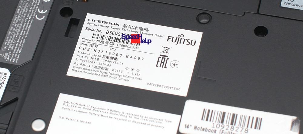 Fujitsu Lifebook S752 14″ HD Intel Core I5 3340M 120GB SSD 8GB Windows 10 Pro 64