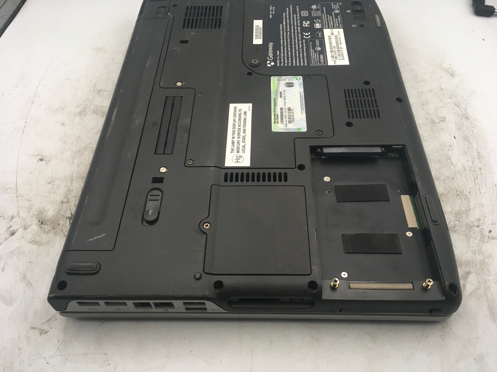 GATEWAY M460 – BOOTS TO BIOS – INTEL PENTIUM M – 1GB RAM – NO OS – READ DESC -BB