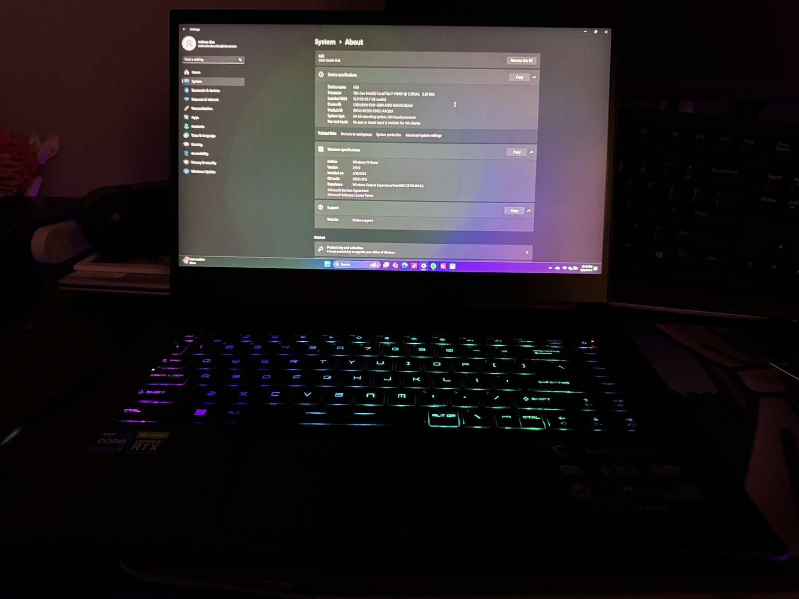 MSI GS66 Stealth 11UE 15.6″ 240Hz i7-11800H 16GB RAM 3TB SSD GeForce RTX 3060