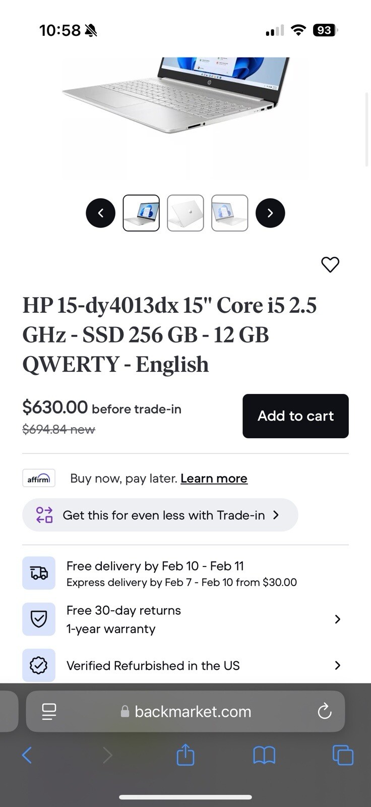 HP Laptop ($784.45 Retail) 2022